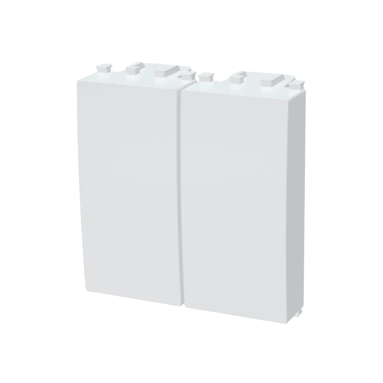 variante tappo copriforo falso polo - bianco - 2 pezzi