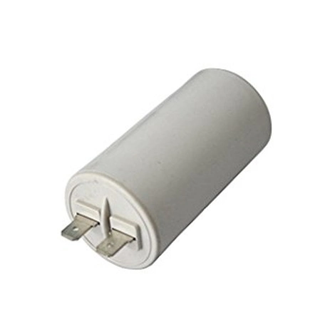 immagine del prodotto condensatore di spunto 2 poli con terra CE bianco 60 uf 450 volt mic we060