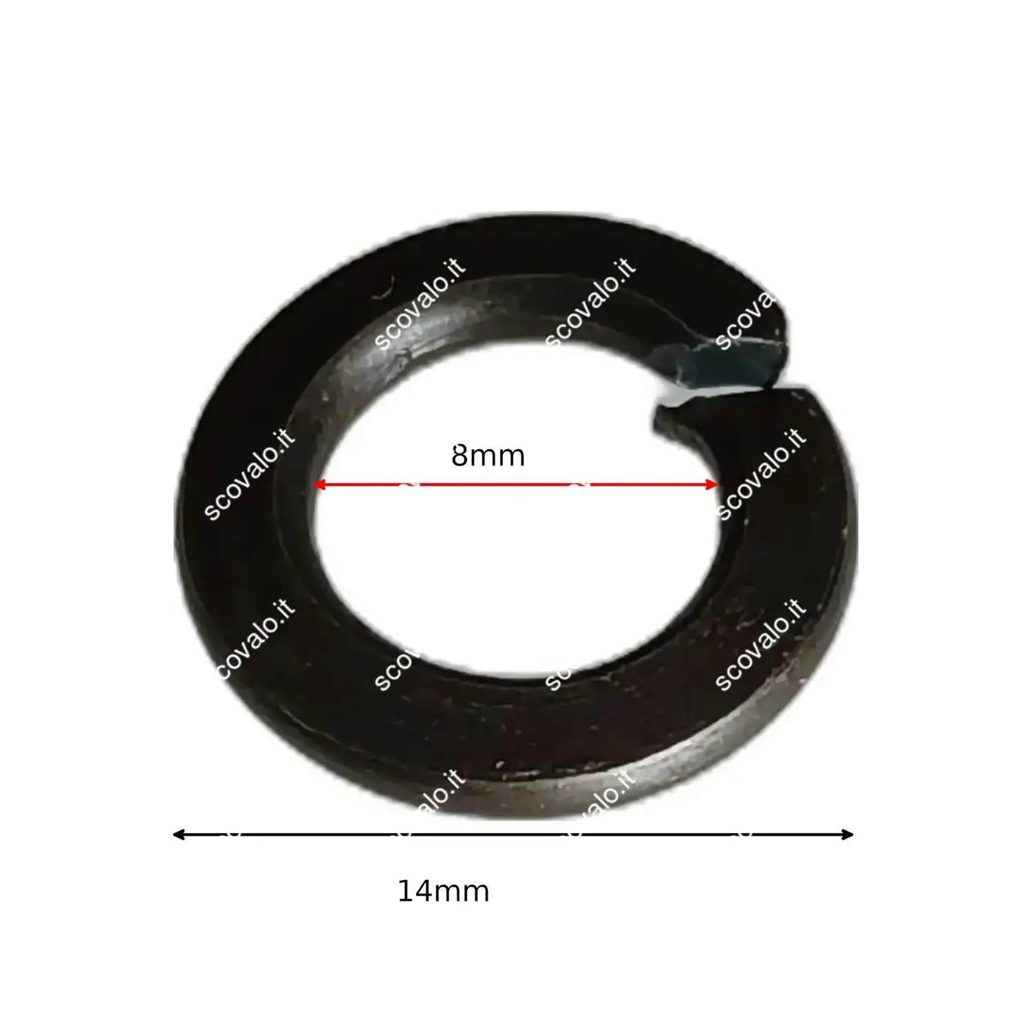 immagine  rondella grower spaccata 8mm antivibrazione per bullone da 13  20 pezzi