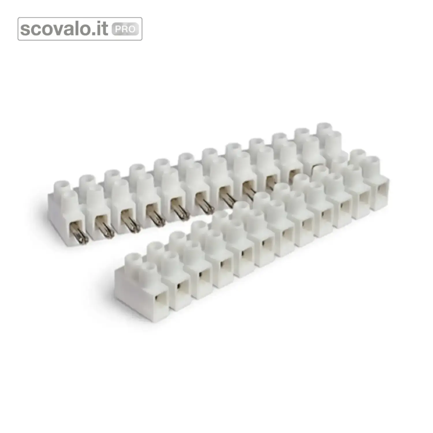 immagine del prodotto Morsettiera Mammut Doppio Innesto Rapido 2,5mm 32A 12 Poli Bianco