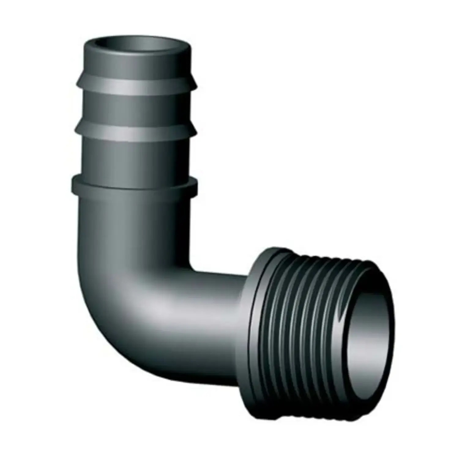 immagine 10 x gomito curca irrigazione filettato ala gocciolante 16mm 1/2"