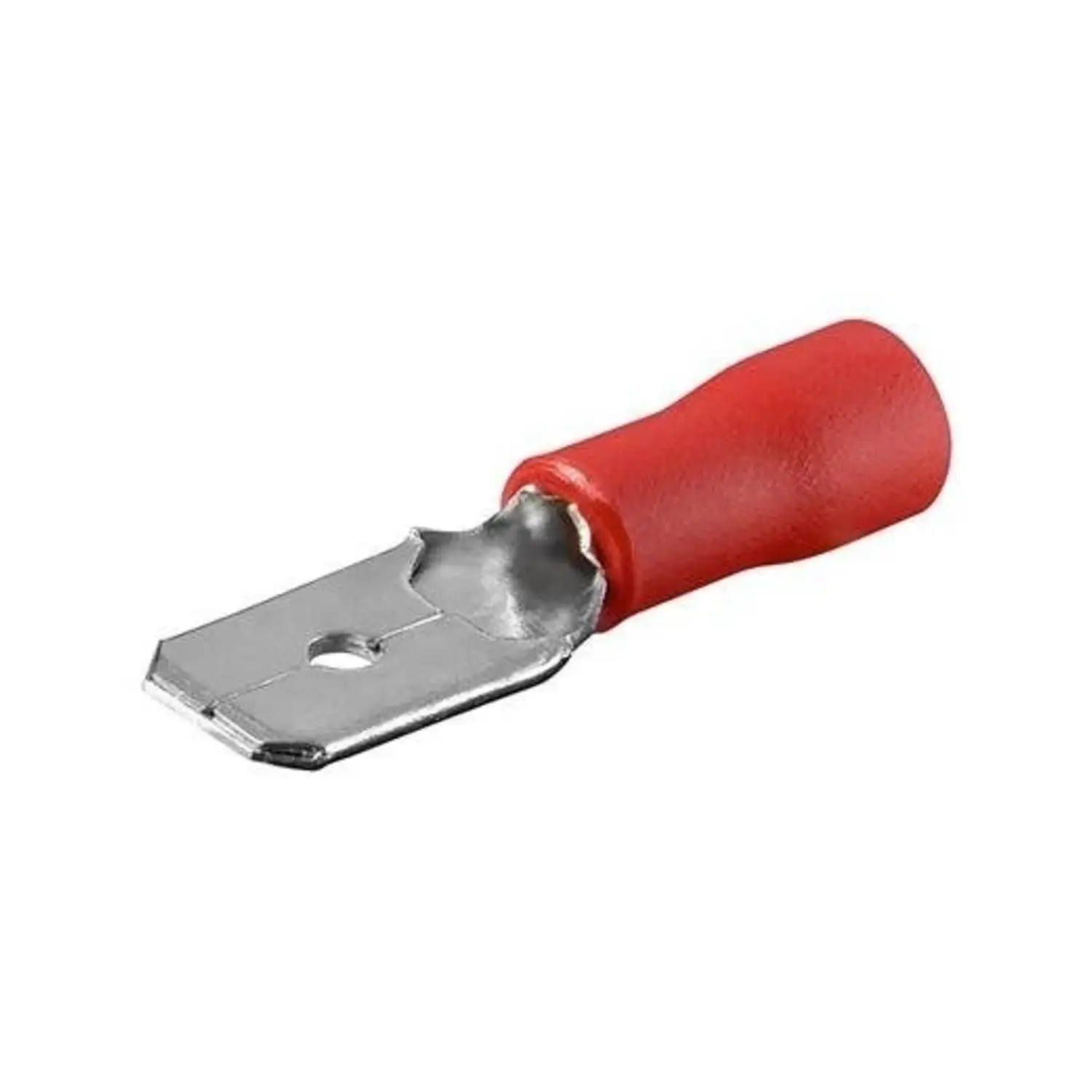 immagine del prodotto connettore isolato fast-on maschio 4.80 mm rosso spina 100 pezzi