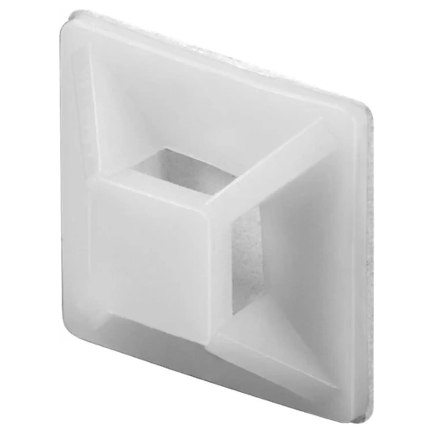 immagine del prodotto base adesiva zoccolo porta fascette cavo con occhiello autoadesive 100 pezzi