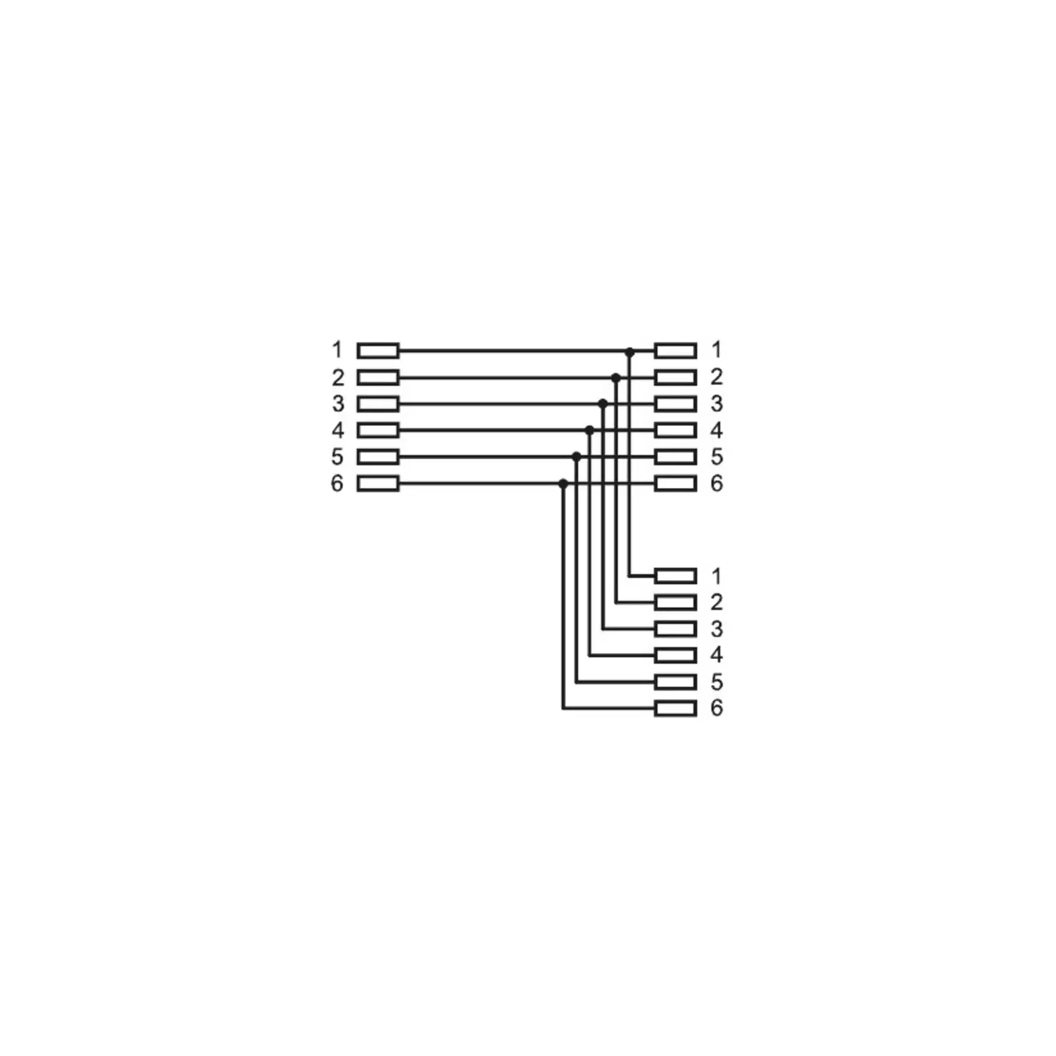 immagine Adattatore T ISDN Triplo RJ11 6P4C a 2 Prese Nero Connessione 1:1 CE