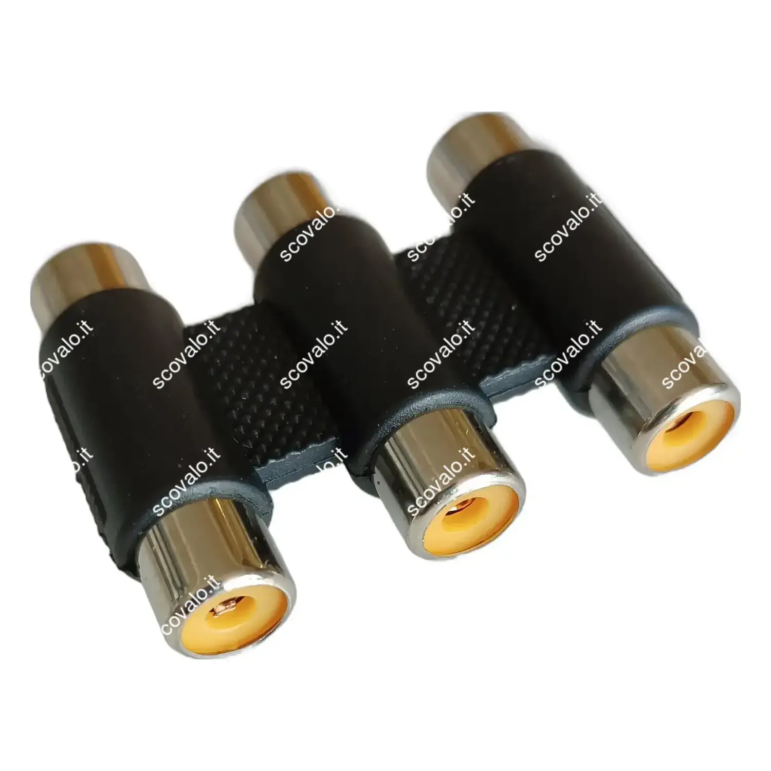 immagine adattatore audio 3 x presa rca a 3 x presa rca giunto