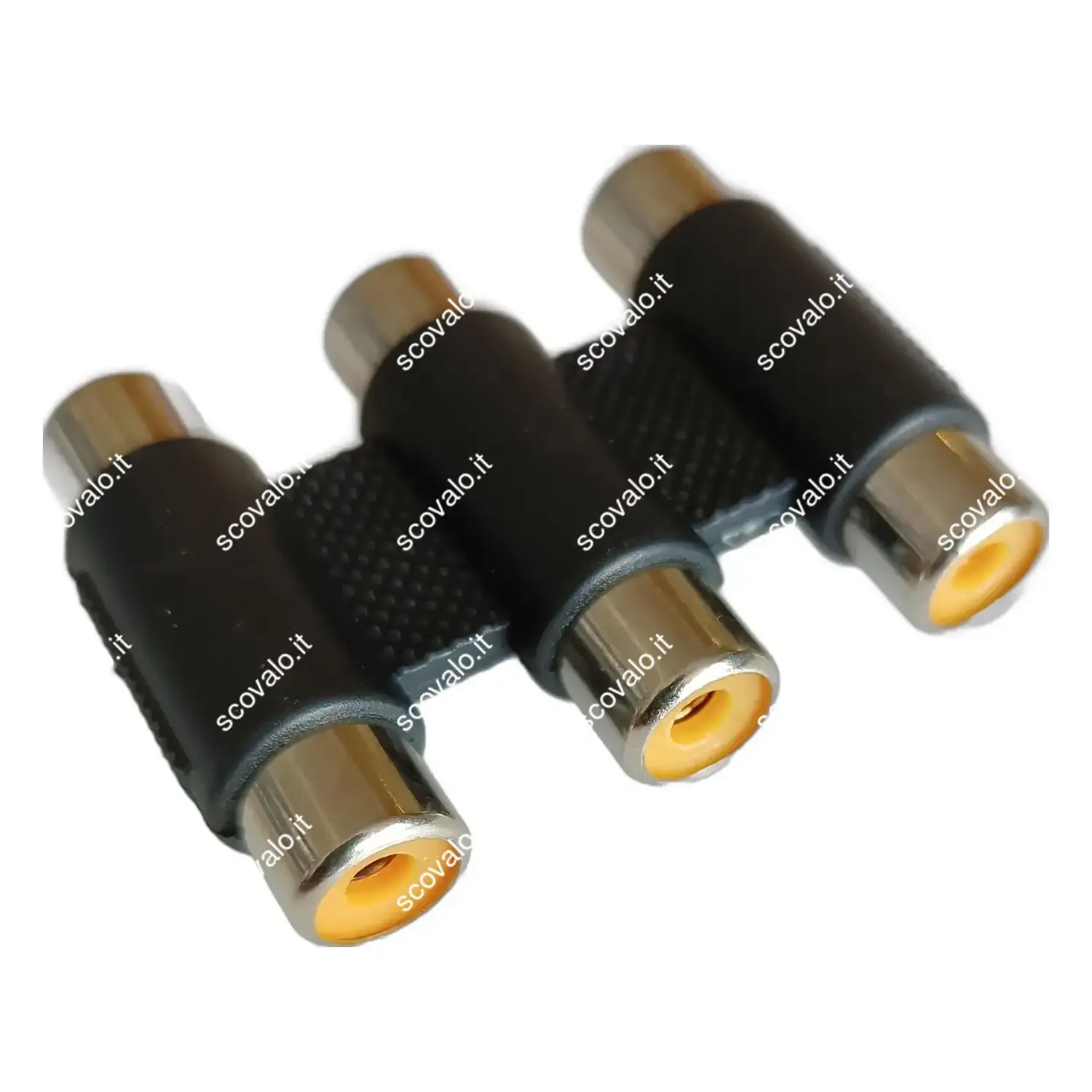 immagine adattatore audio 3 x presa rca a 3 x presa rca giunto