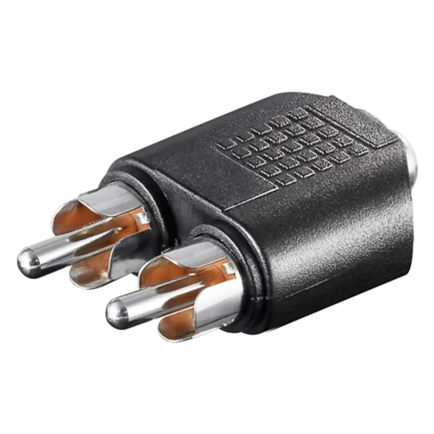 immagine adattatore audio da spina rca a presa jack 3.5 mm aux stereo