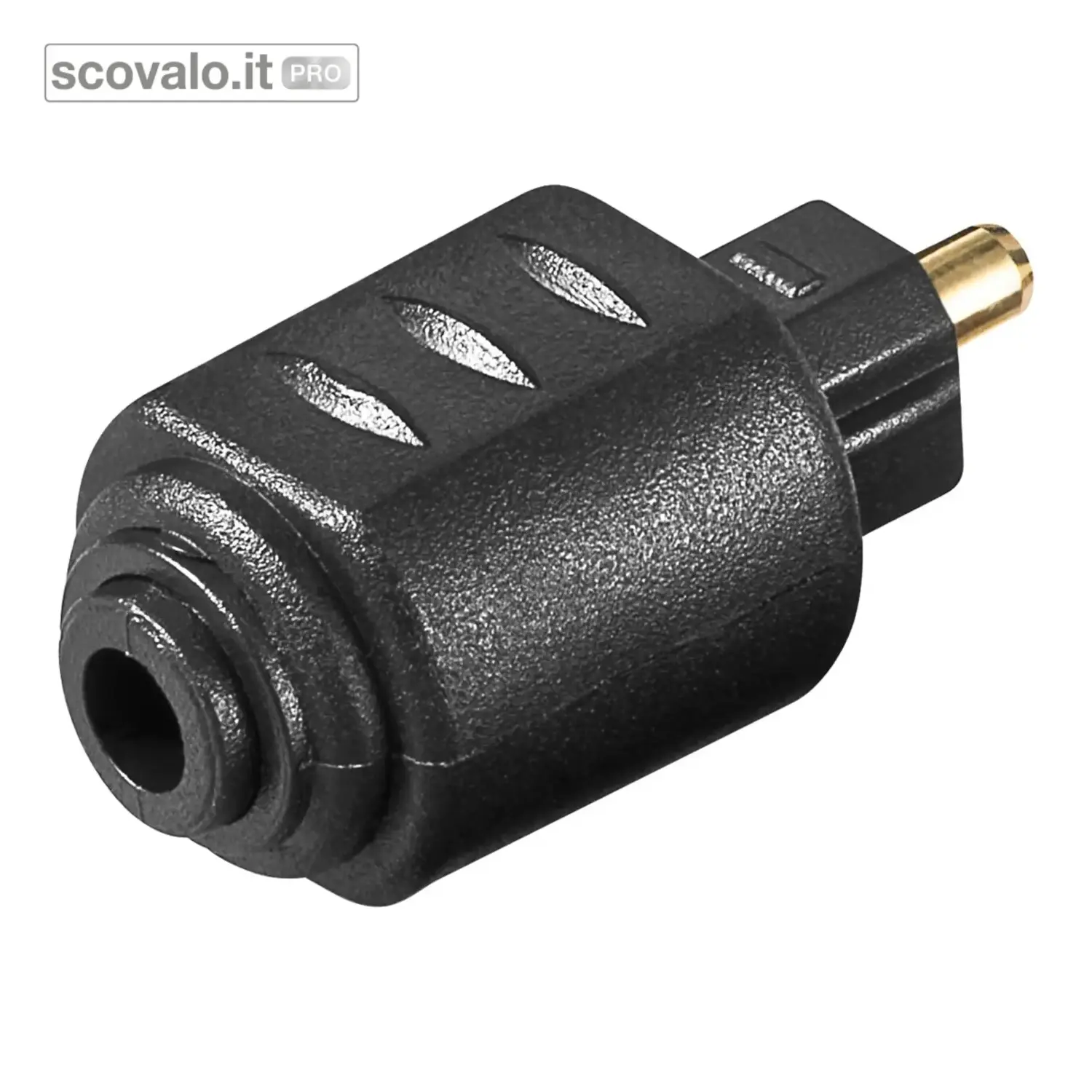 immagine del prodotto Adattatore Audio Digitale Mini TOSLINK 3.5mm a Spina TOSLINK Nero