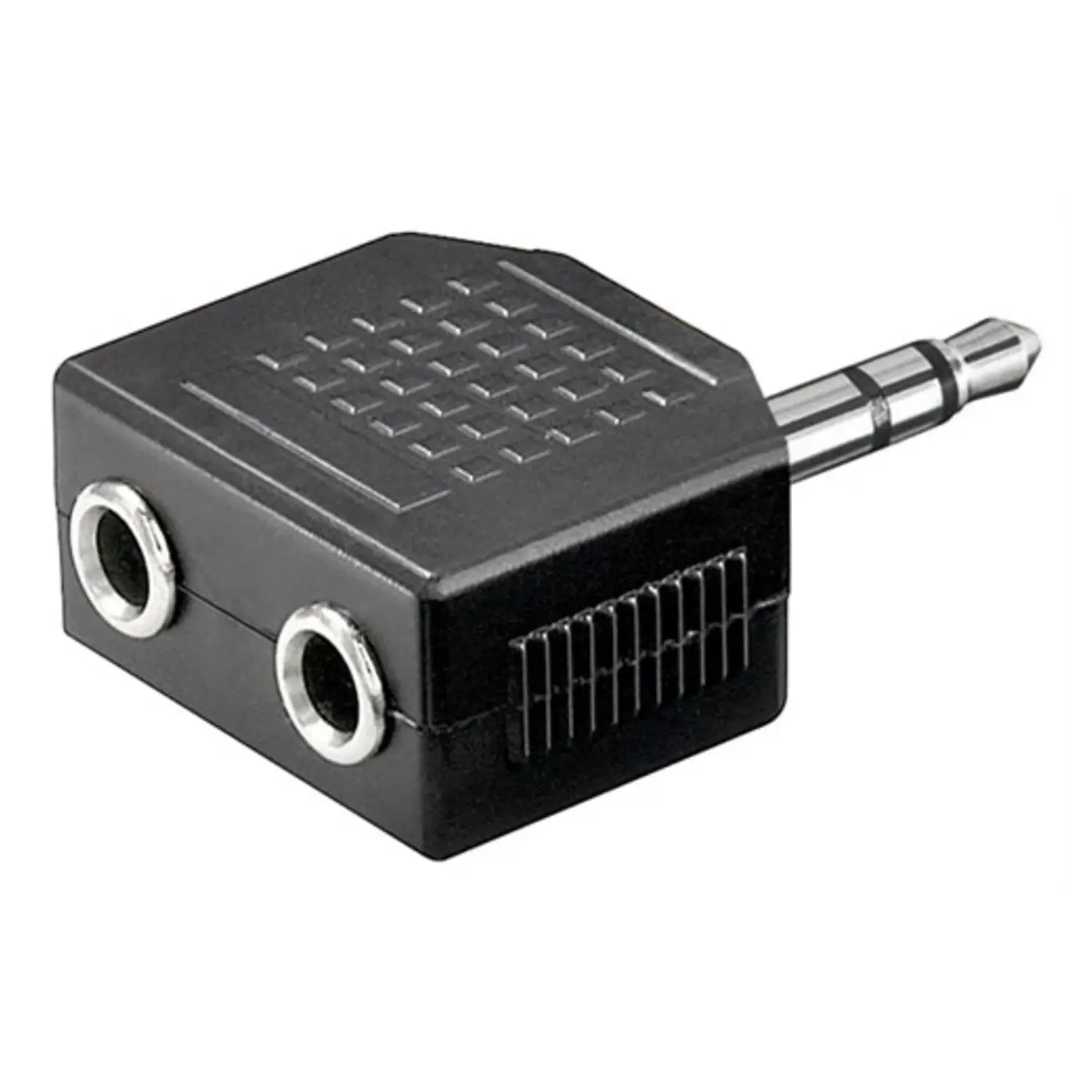 immagine adattatore aux cuffie jack stereo 3.5 mm a 2 x presa 3.5 mm stereo