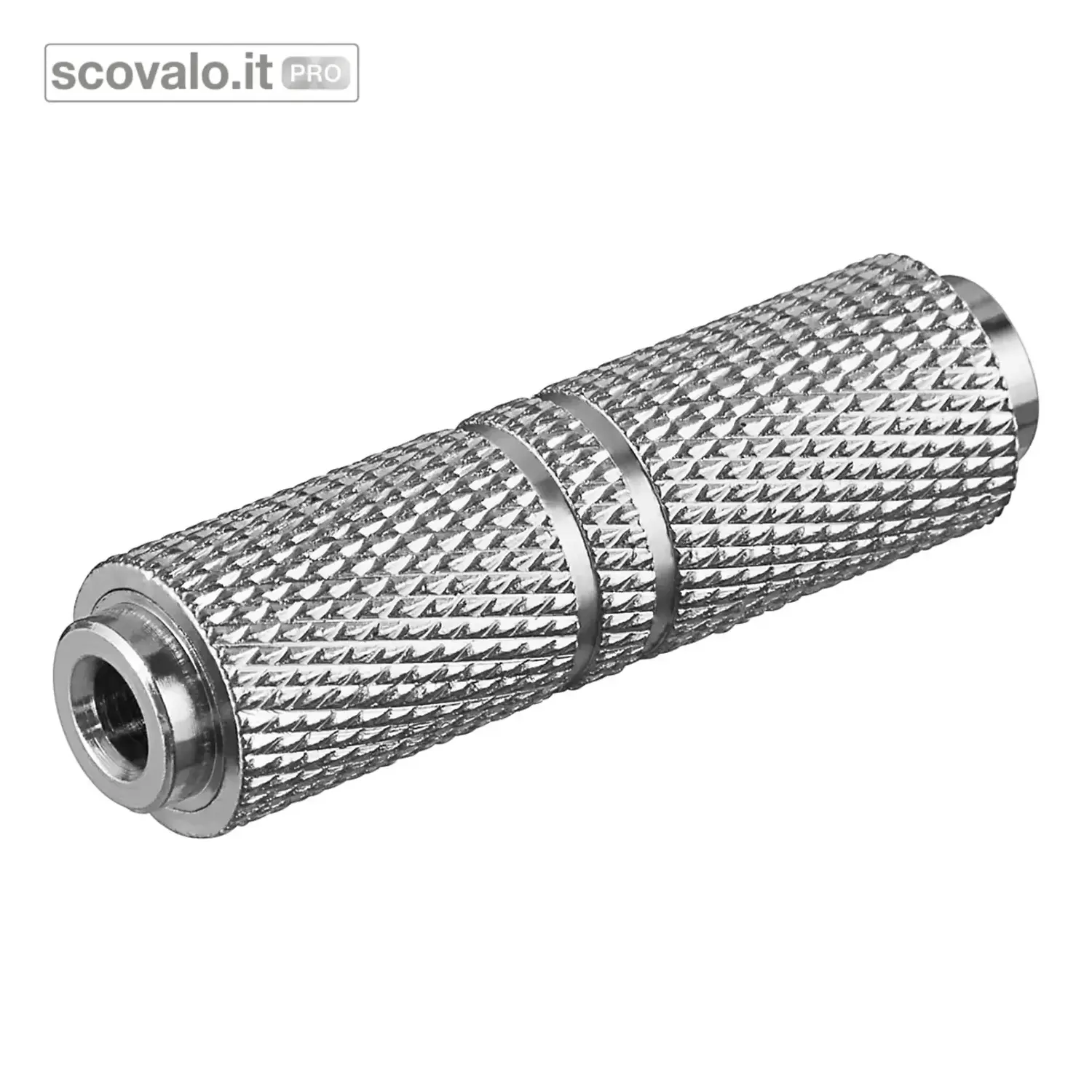 immagine del prodotto Adattatore Jack 3.5mm Stereo Femmina-Maschio Metallo Prolunga Audio AUX