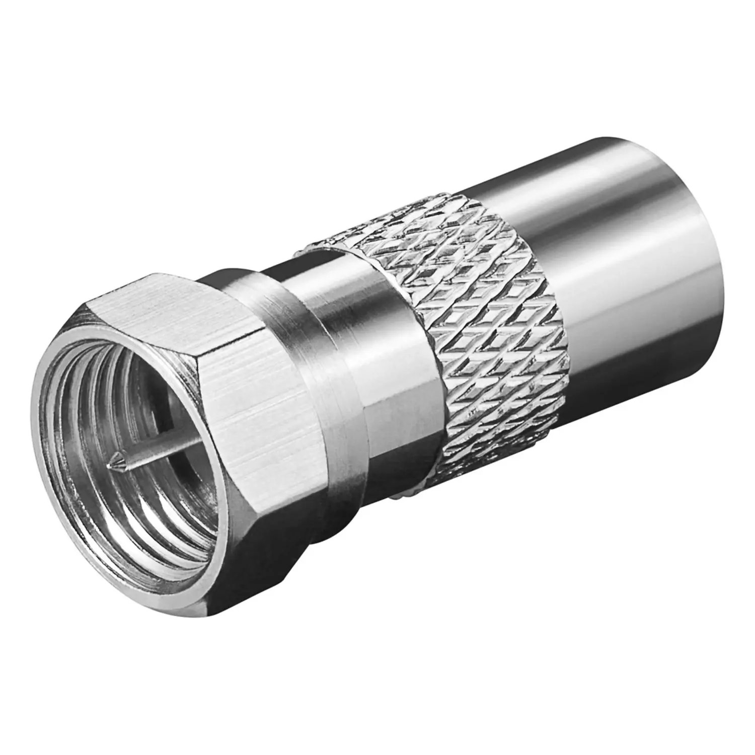 immagine Adattatore Spina F a Coassiale TV 9,5 mm Rame Connettore Antenna