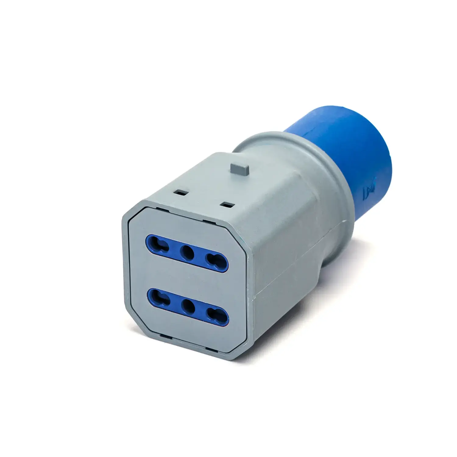immagine del prodotto adattatore industriale elettrico da spina 2 presa bipasso 16A