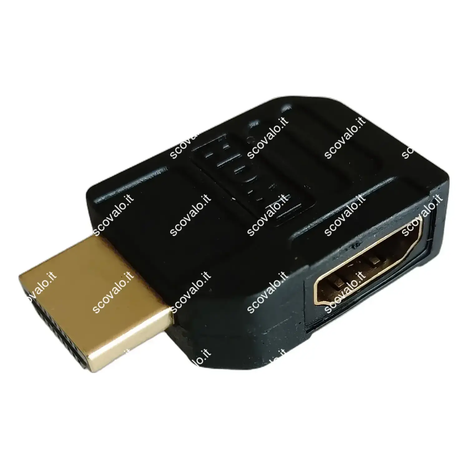 immagine adattatore hdmi angolato piatto 90 gradi salva spazio piatto