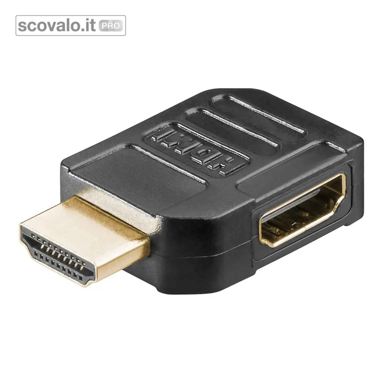 immagine del prodotto Adattatore HDMI 90 Gradi Piatto 4K 60Hz UHD Spina a Presa 18Gbps