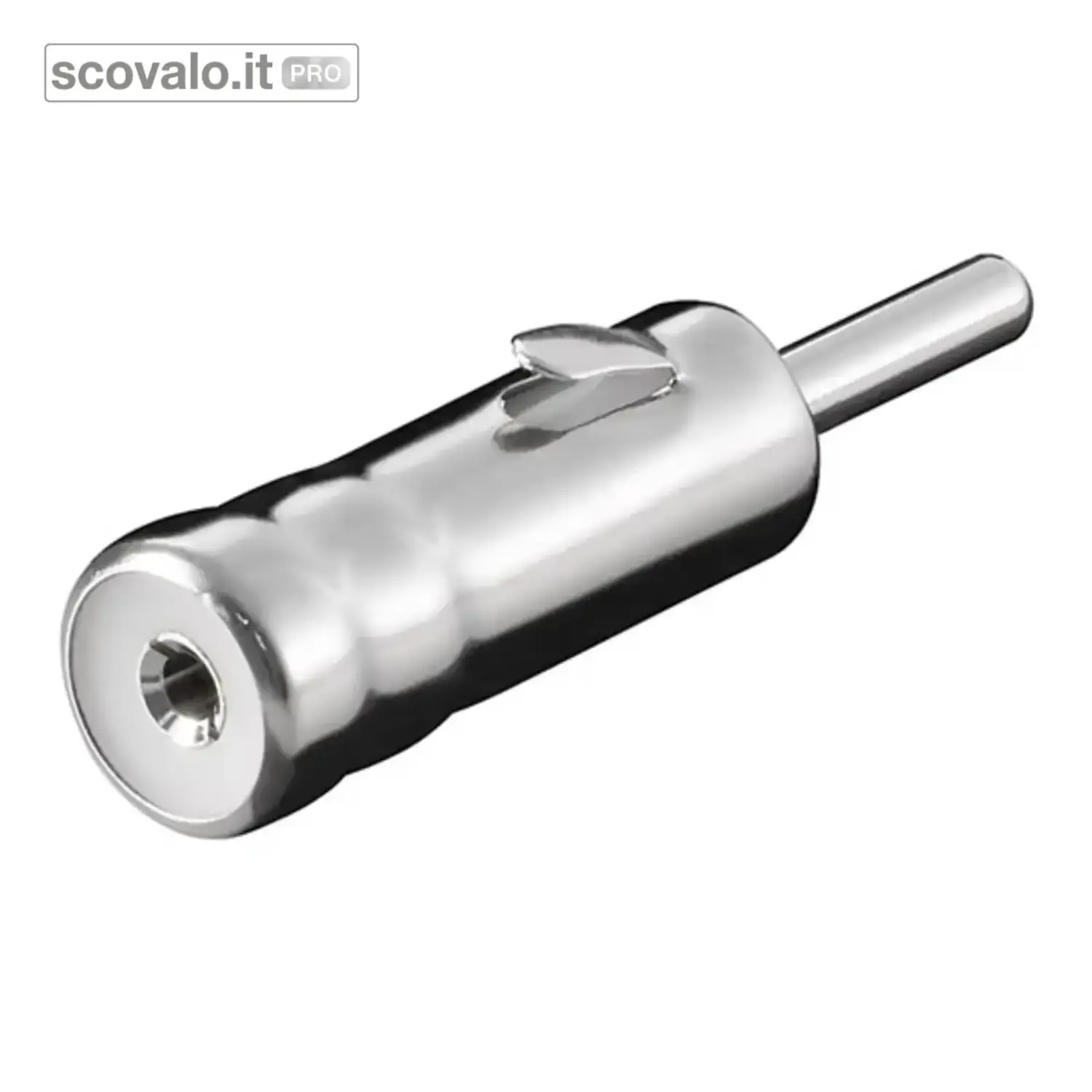 immagine del prodotto Adattatore Antenna Auto Spina Vecchia Norma a Presa Nuova Metallo