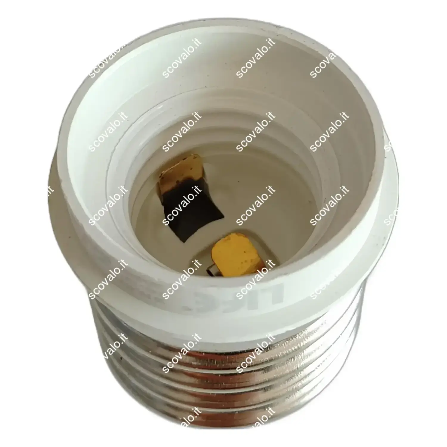 immagine adattatore portalampada riduttore da E40 a E27 250volt