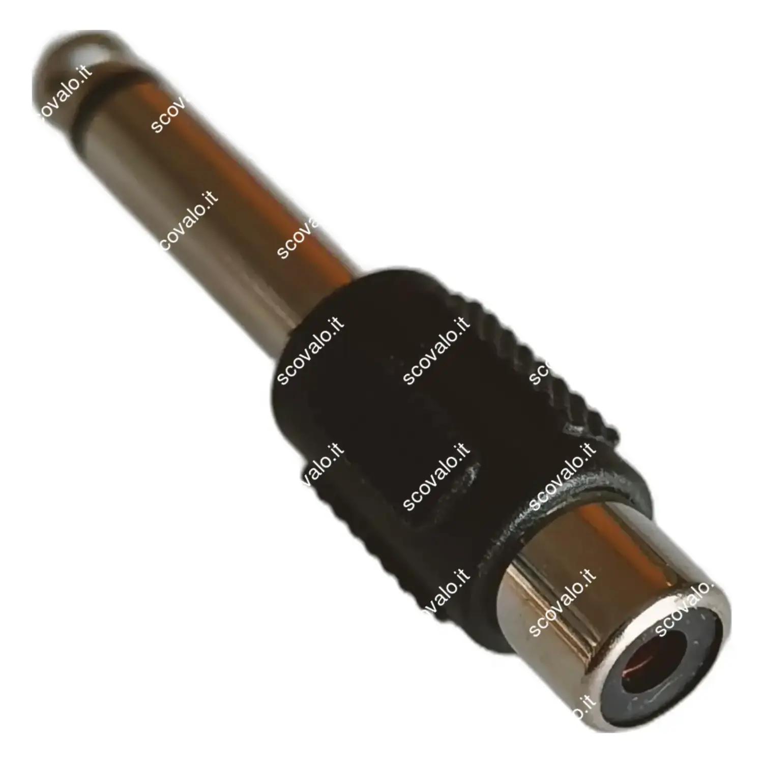 immagine adattatore rca a connettore jack aux mono 6,35 mm mono