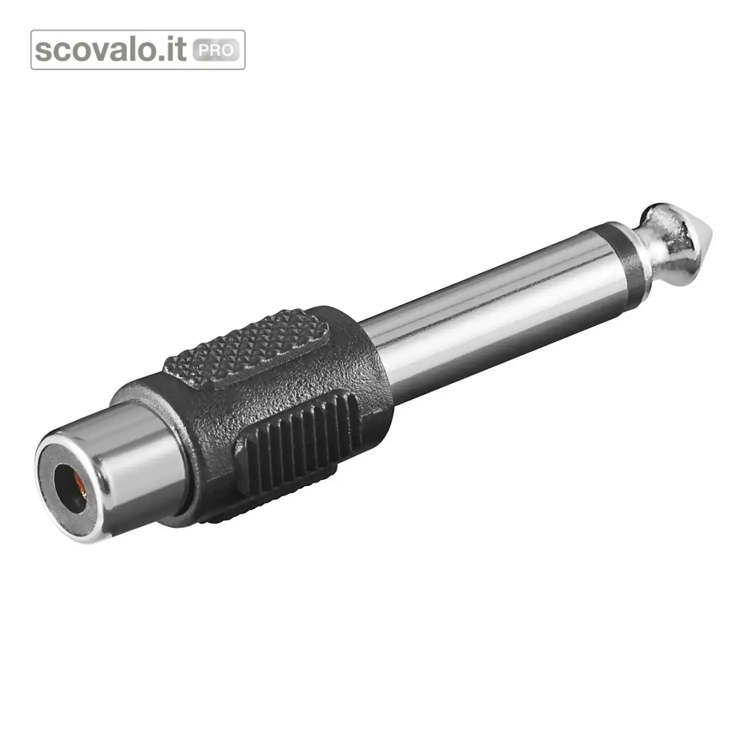 immagine del prodotto Adattatore Jack 6,35mm Mono a RCA Spina 2 Poli 6.35mm Audio Professionale
