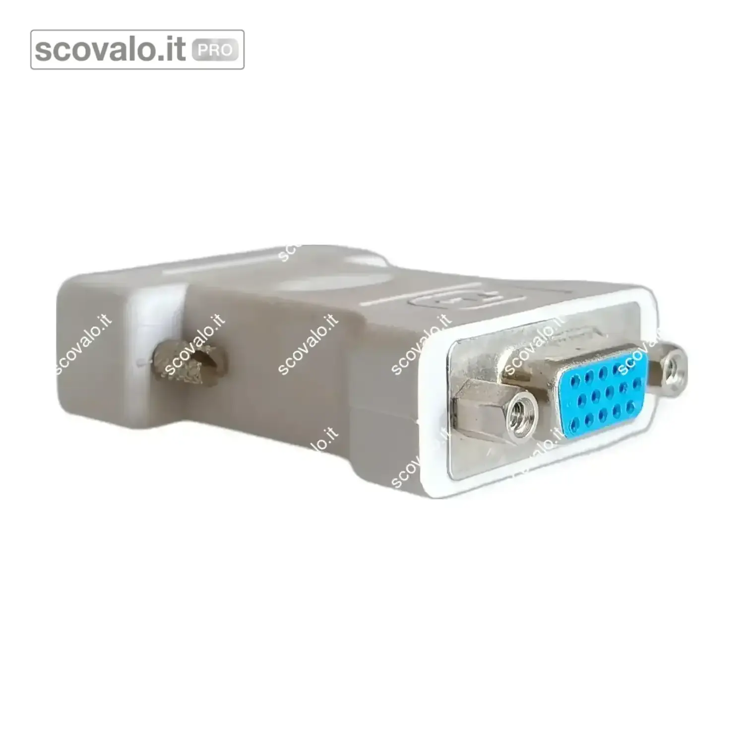 immagine del prodotto Adattatore VGA a Spina DVI-D 24+1 Contatti Placcati Oro Alta Qualità