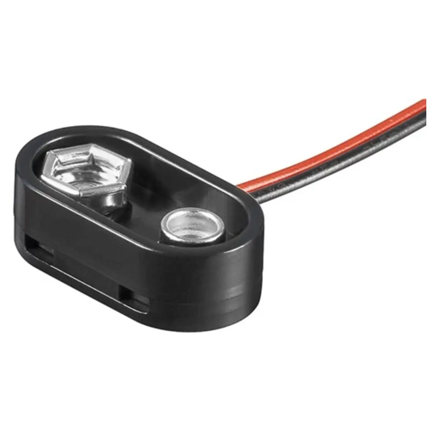 immagine aggancio per batteria 9 volt con cavo di connessione 24,5 x 12,8 mm