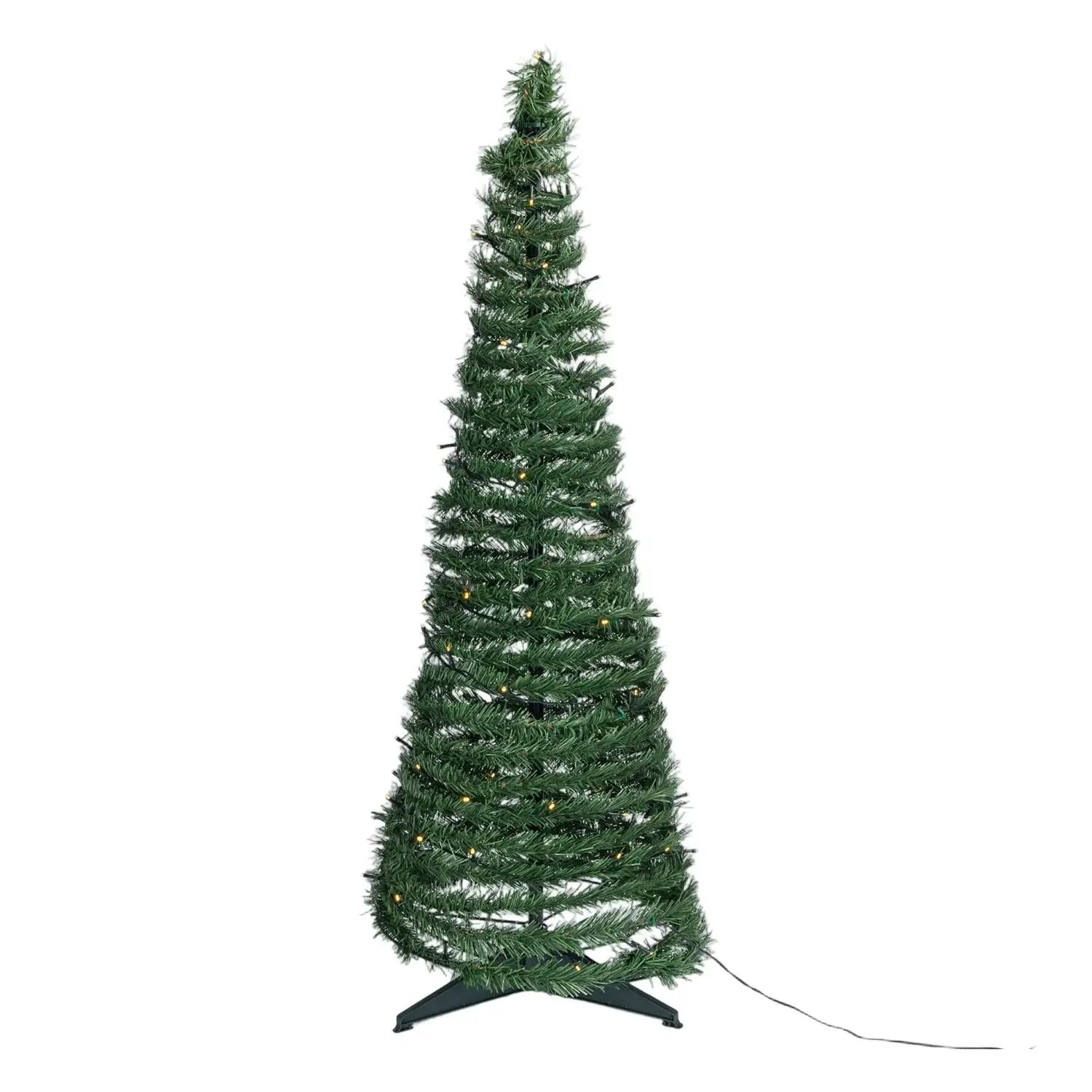 immagine Albero di Natale luminoso pieghevole, bianco caldo 1.2m IP44, Interno&Esterno