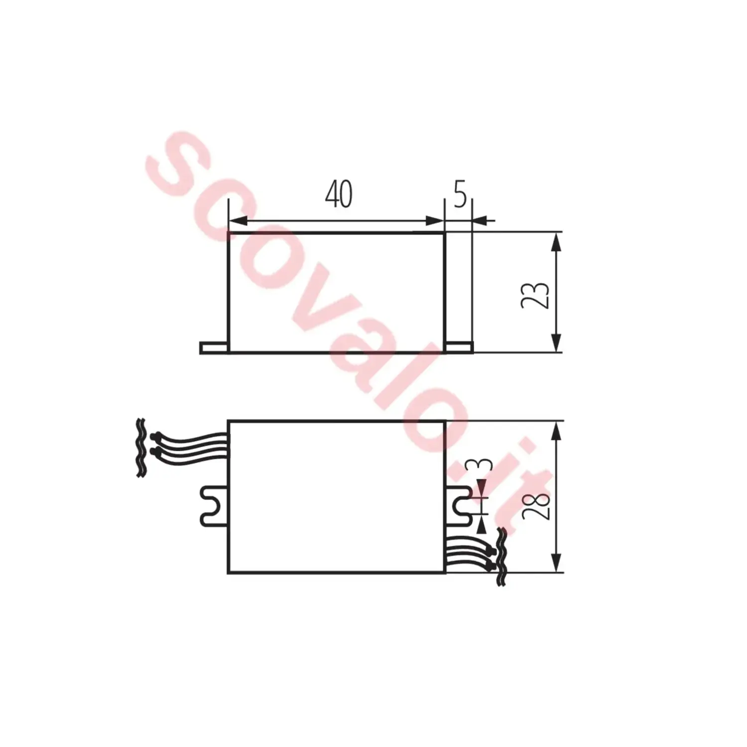 immagine alimentatore dc 350ma trasformatore lampadine led mini 12 volt