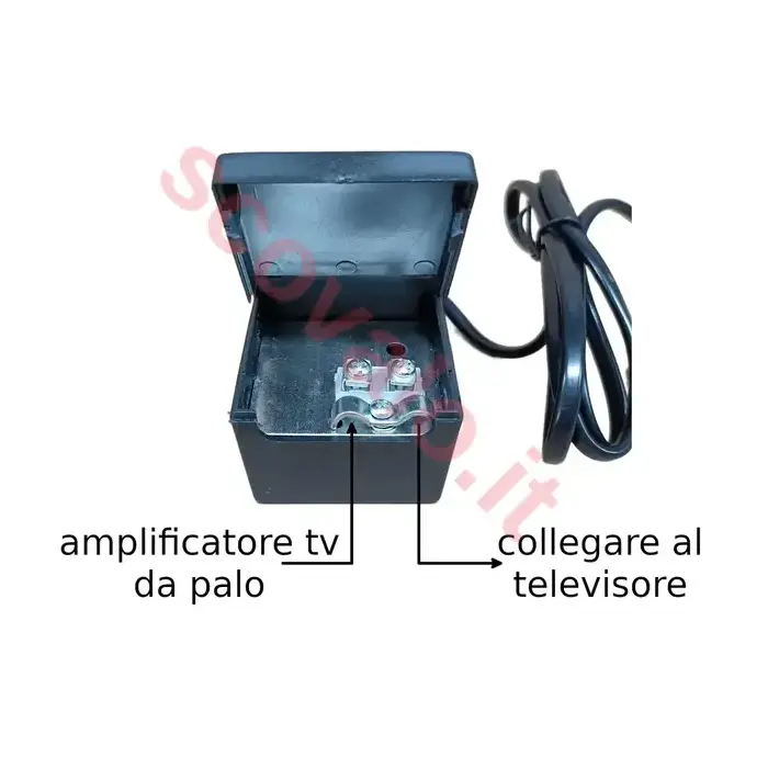 collegamento alimentatore sud elettronica 1 uscita