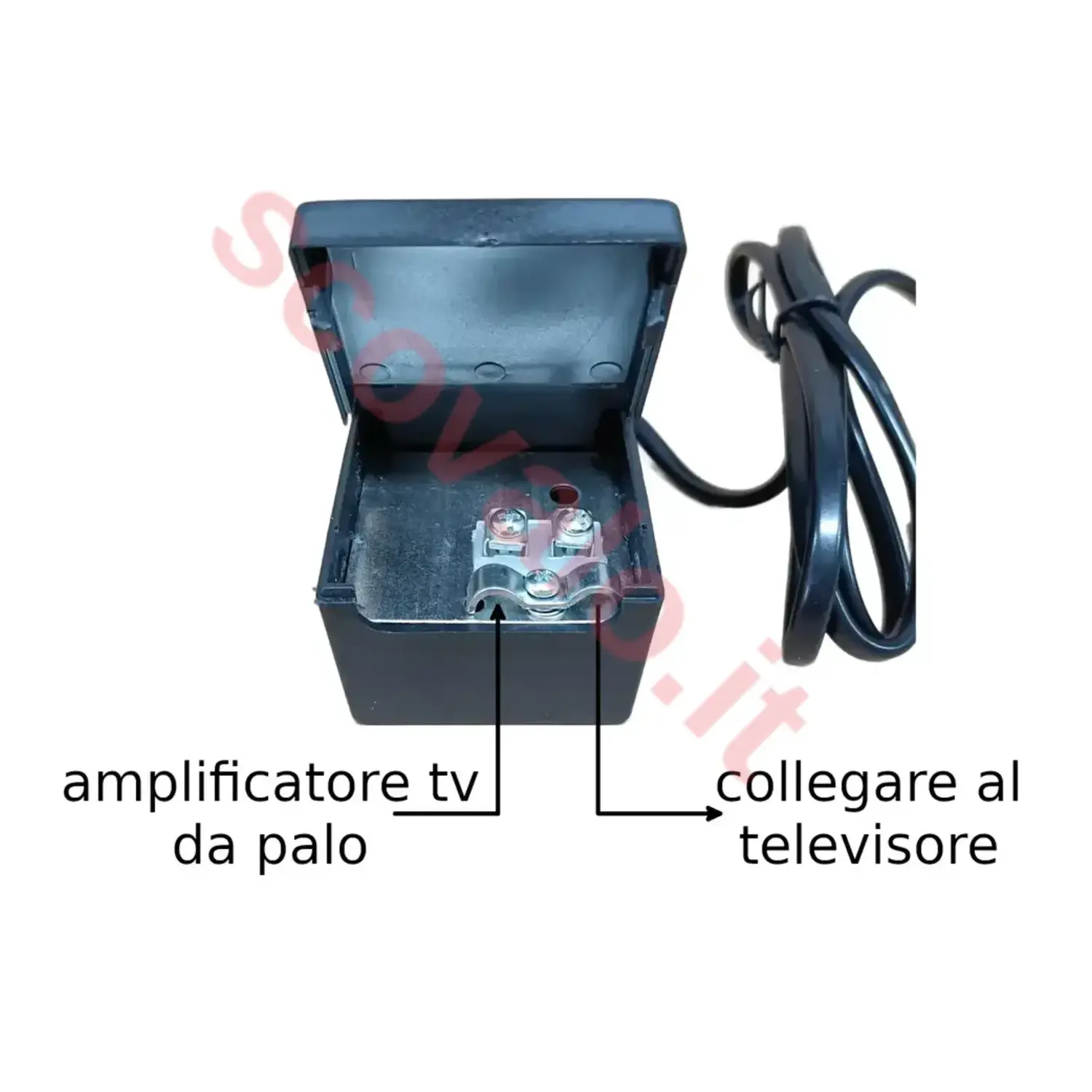 immagine alimentatore per amplificatore tv 120 ma digitale terrestre 1 ingresso 1 uscita