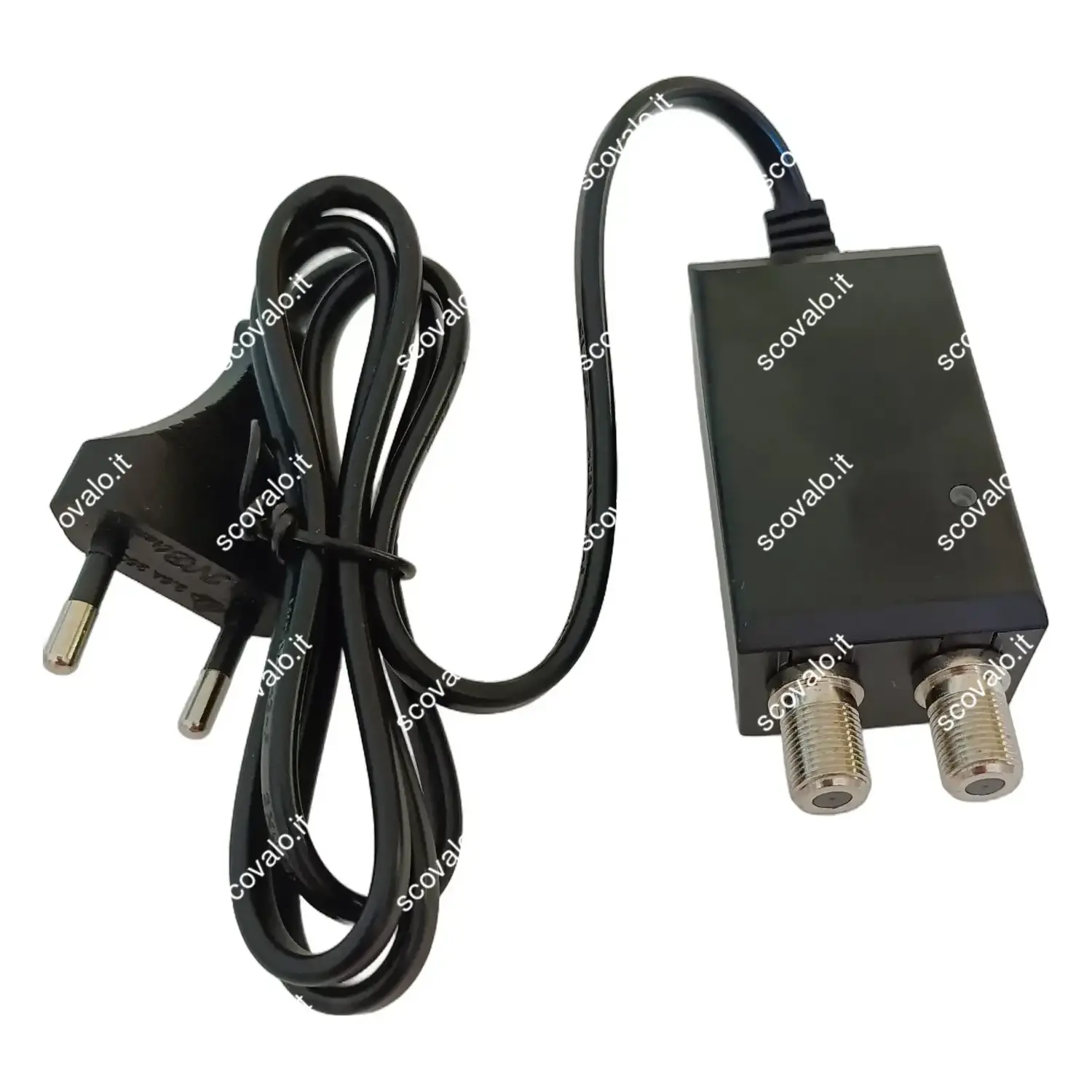 immagine alimentatore per amplificatore antenna tv 5g 450mA mini 1 ingresso 1 uscita