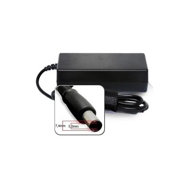 immagine alimentatore per notebook hp 90 watt spina dc 7.4 x 5mm 71846 wnt 71846