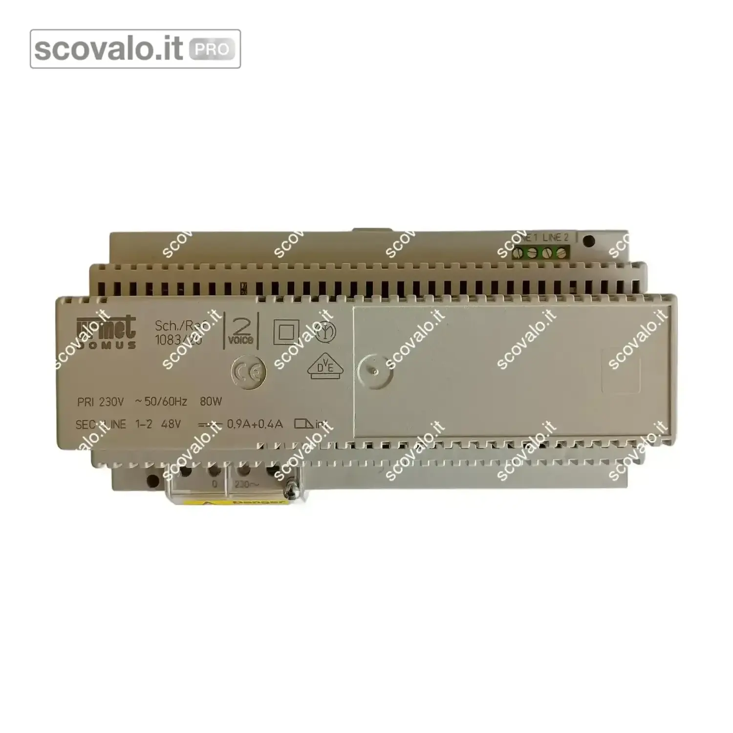 immagine del prodotto Alimentatore Urmet 2Voice 1083/20 48VDC 80W per Videocitofono
