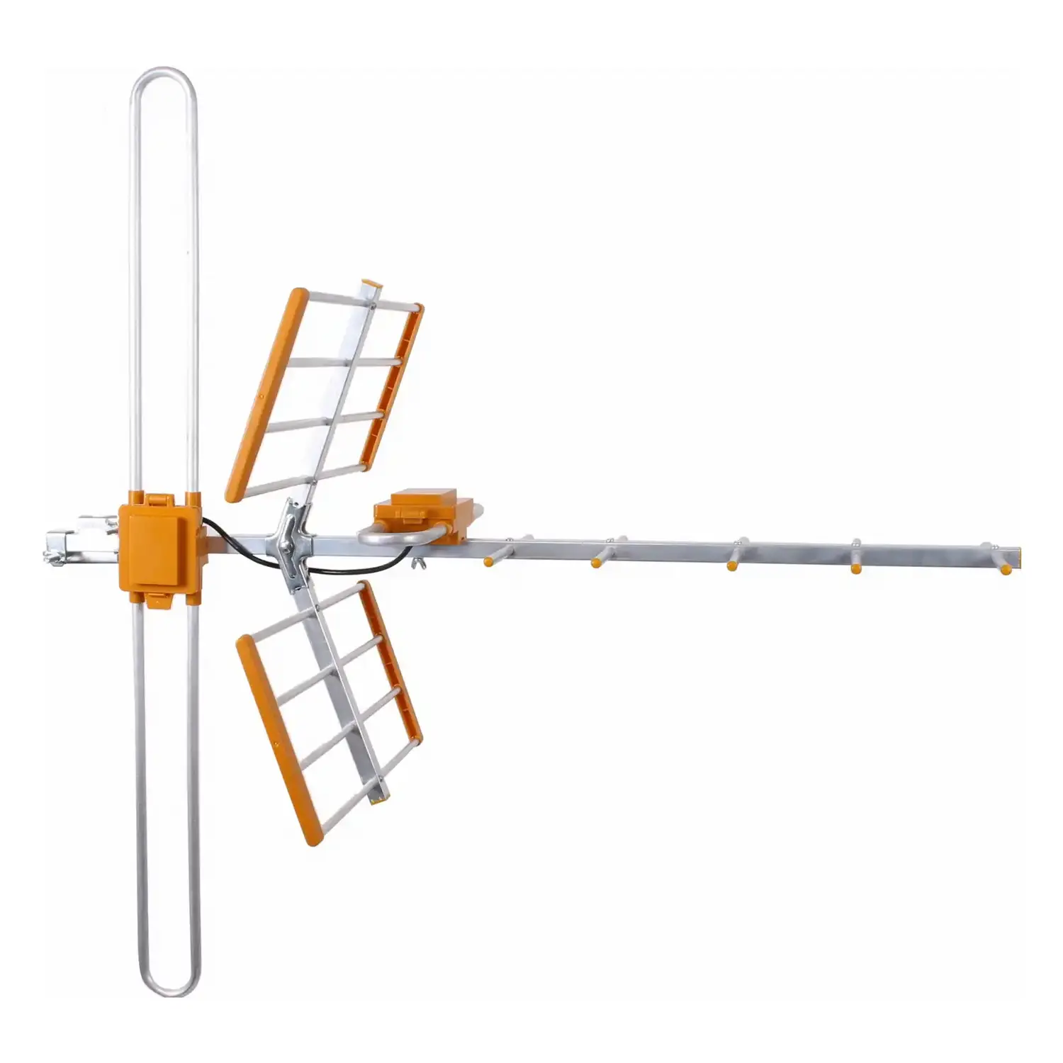 immagine antenna digitale terrestre uhf-vhf HD alluminio galaxy combo corta