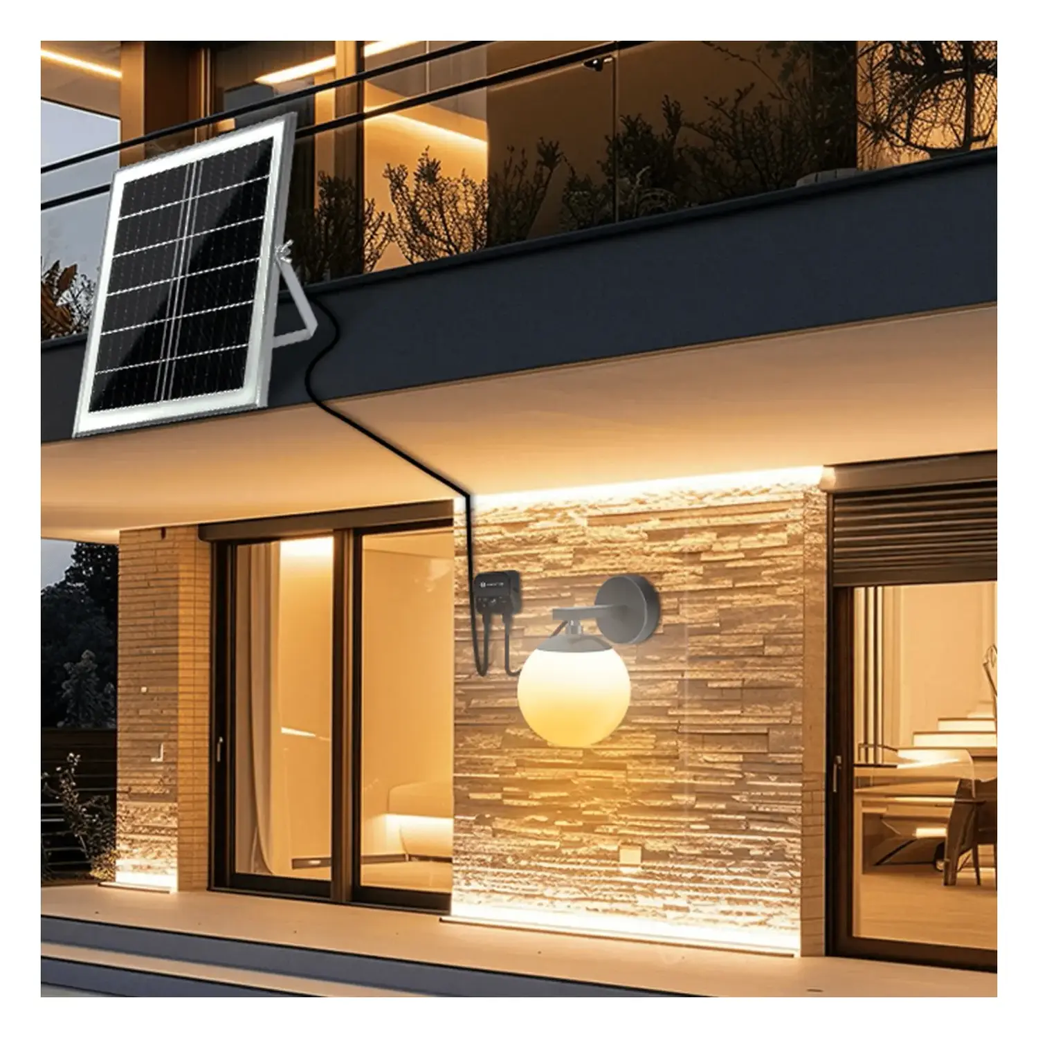 immagine Applique solare smart Mirage con rete Bluetooth, 20W RGBCCT