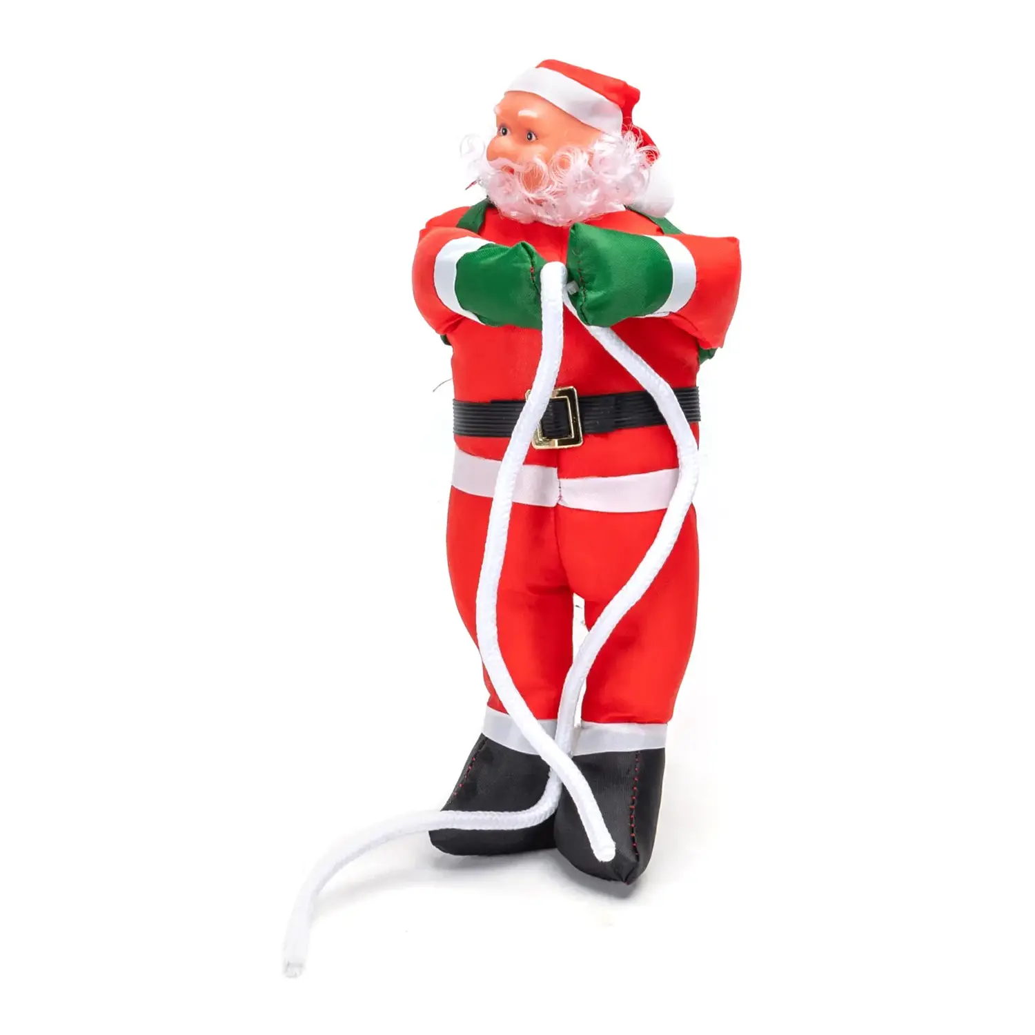 immagine Babbo Natale con scaletta e stella luminosa a basso voltaggio Bluetooth RGBIC 3m