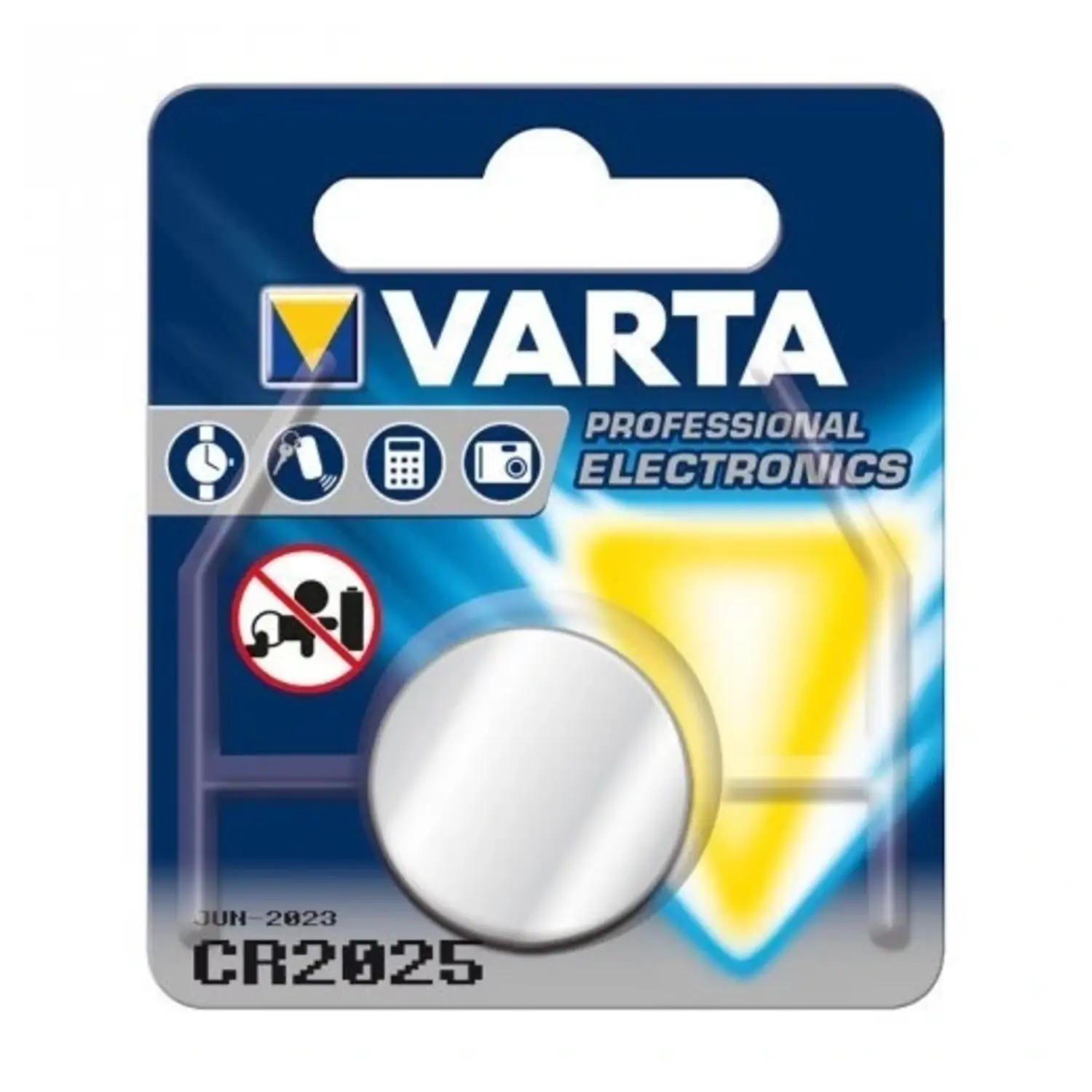 immagine batteria cr2025 al litio a bottone 3 volt varta 3 volt