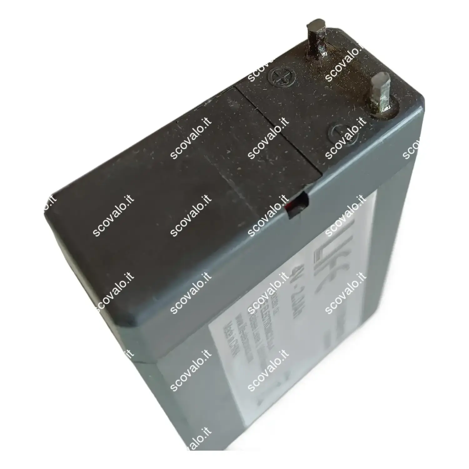 immagine batteria al piombo ricaricabile lampada emergenza 2ah 4 volt