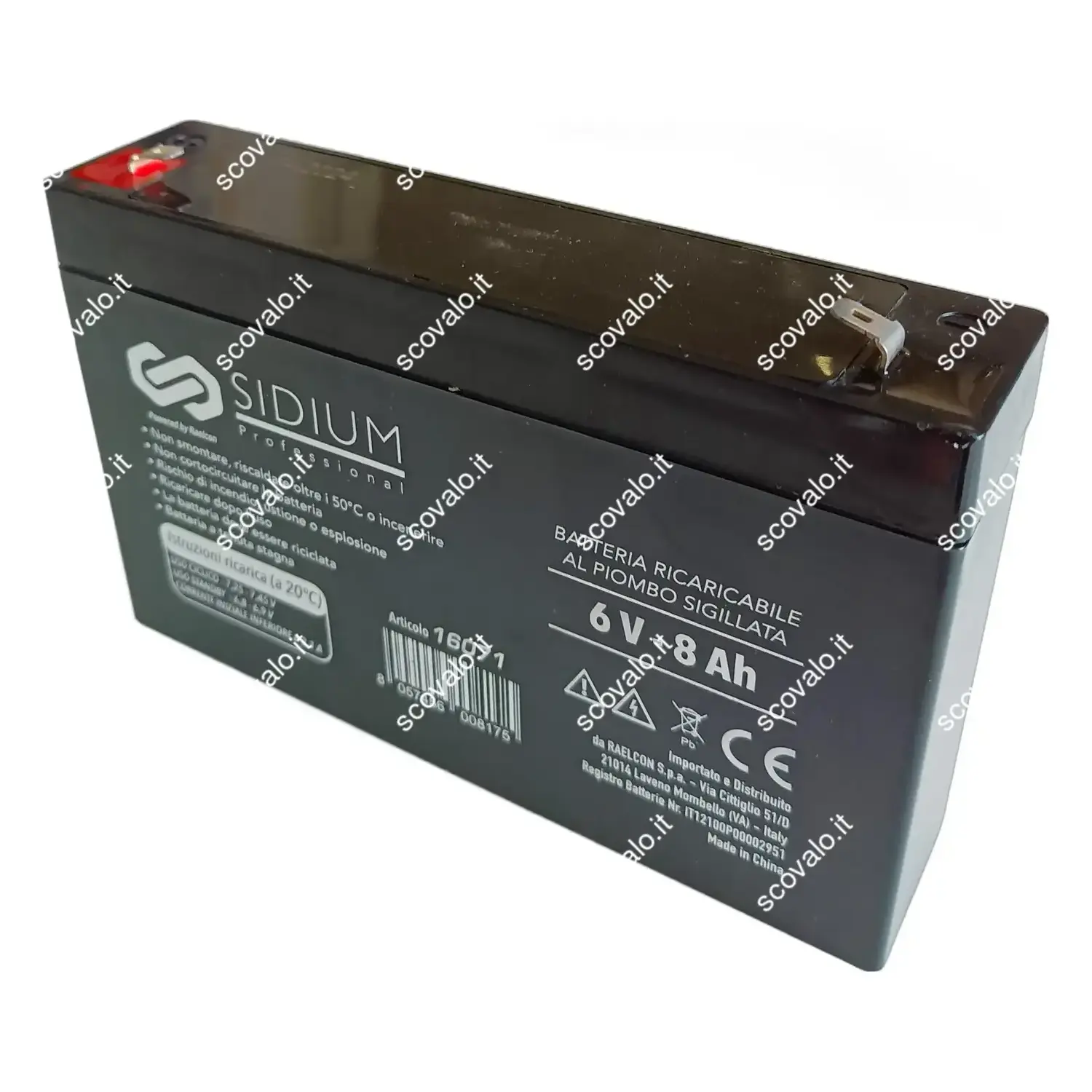 immagine del prodotto batteria al piombo ricaricabile macchina bambini 8ah 6 volt