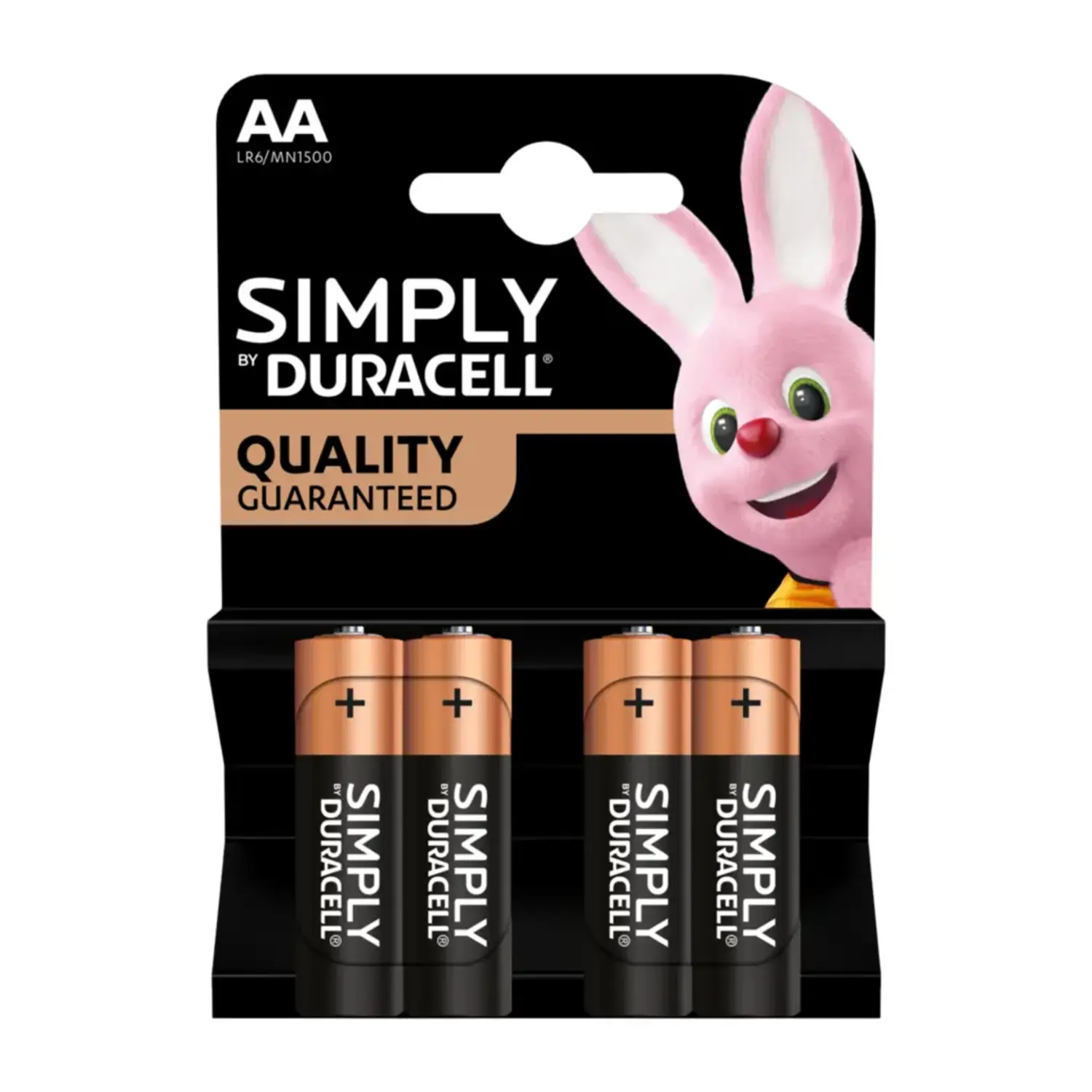 immagine del prodotto batteria alcalina duracell 4 pezzi stilo aa