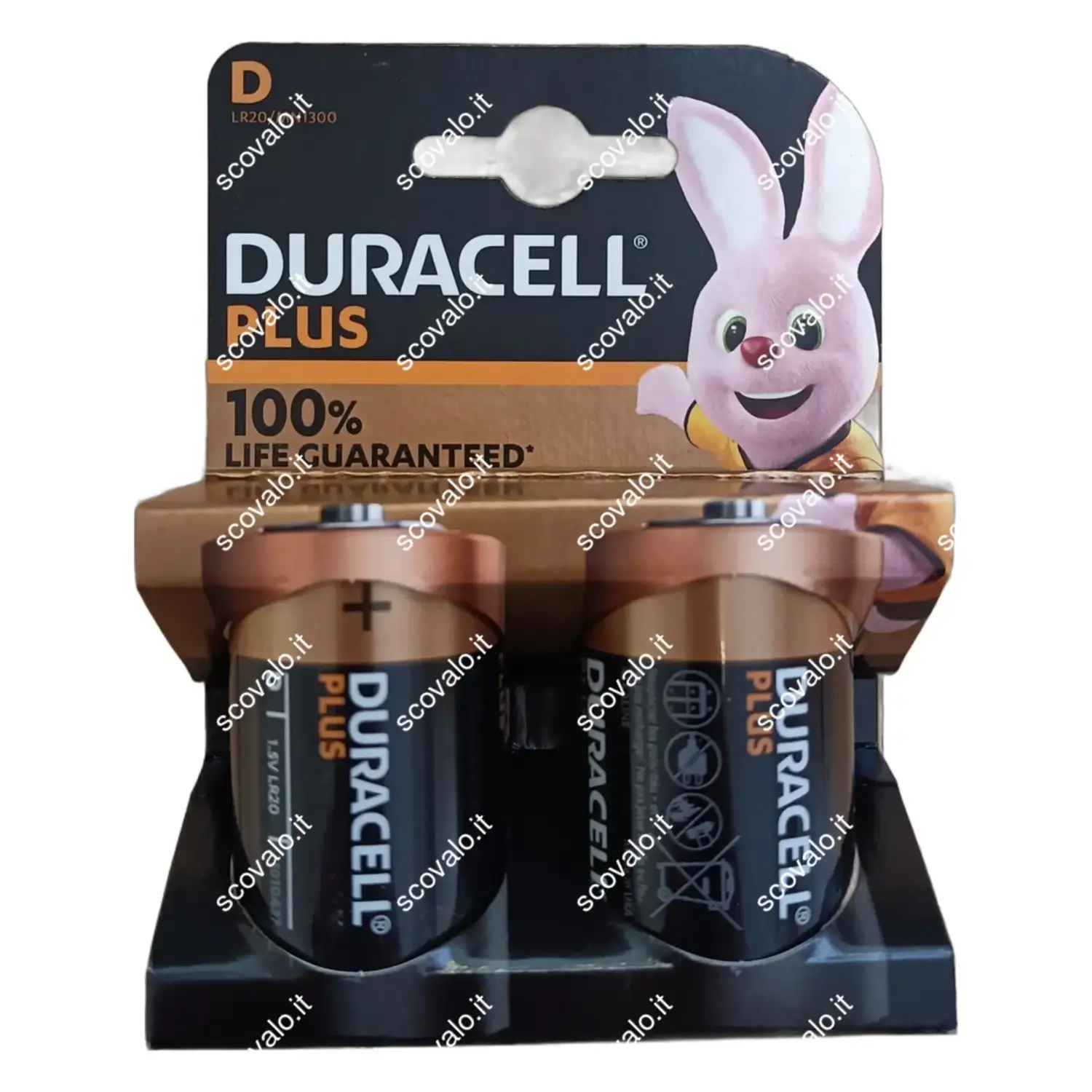 immagine batteria alcalina duracell 2 pezzi torcia d