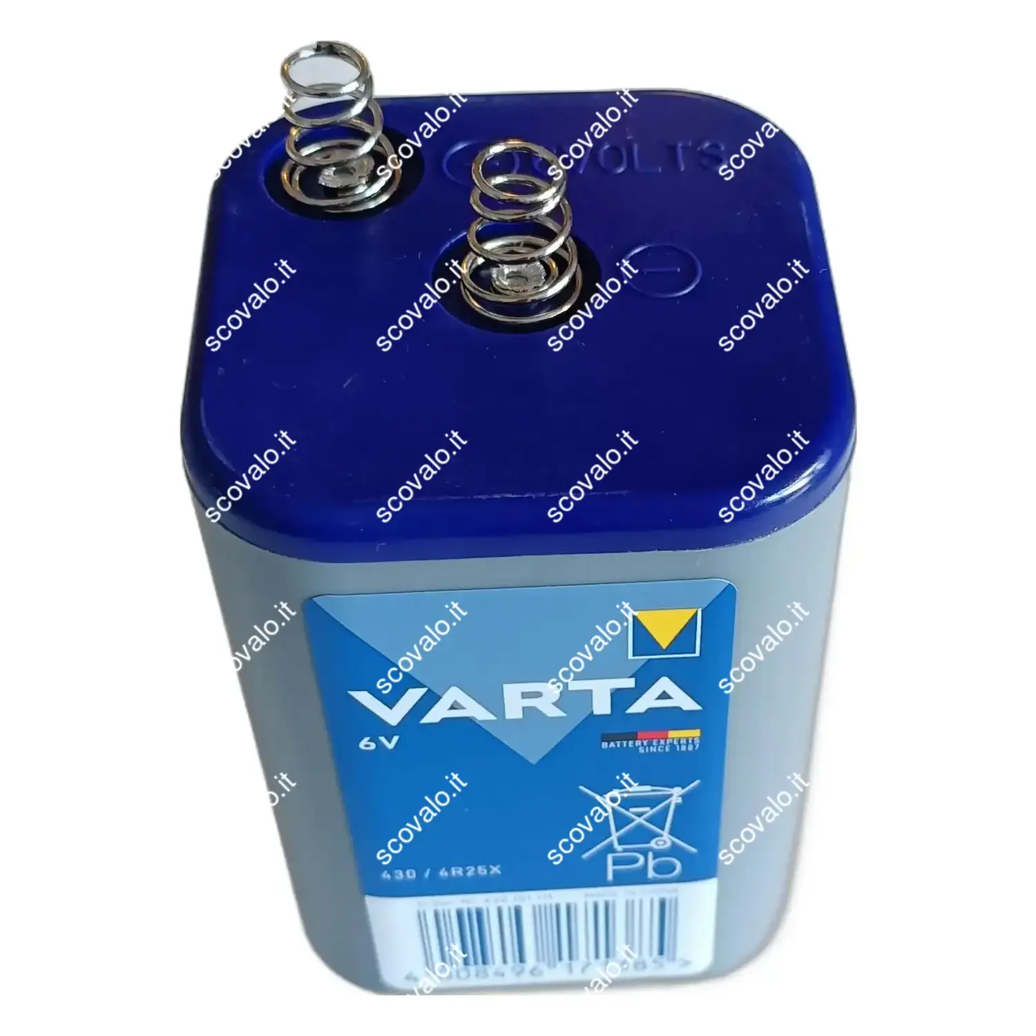 immagine batteria per luci ponteggio e-block 4r25x varta 6 volt