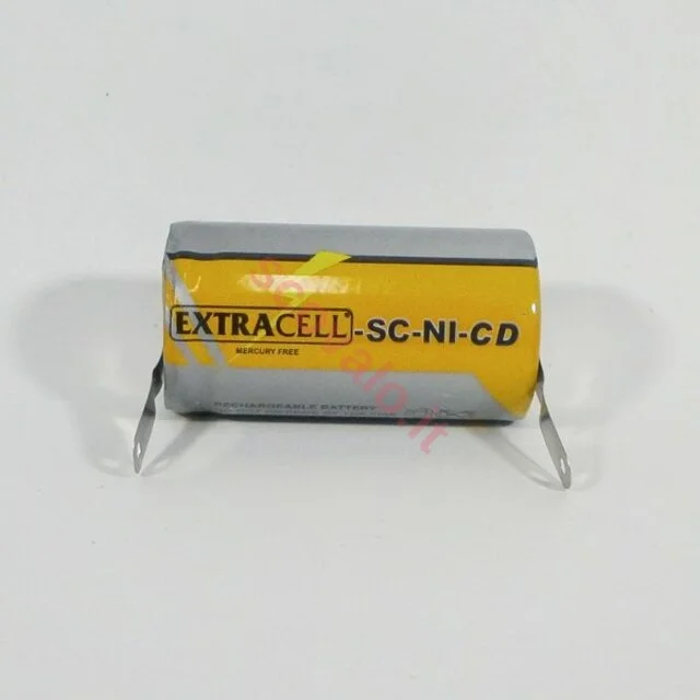 immagine batteria ricaricabile ni-cd con lamelle 2000 mah 22x42 mm CE 1,2 volt var 069605