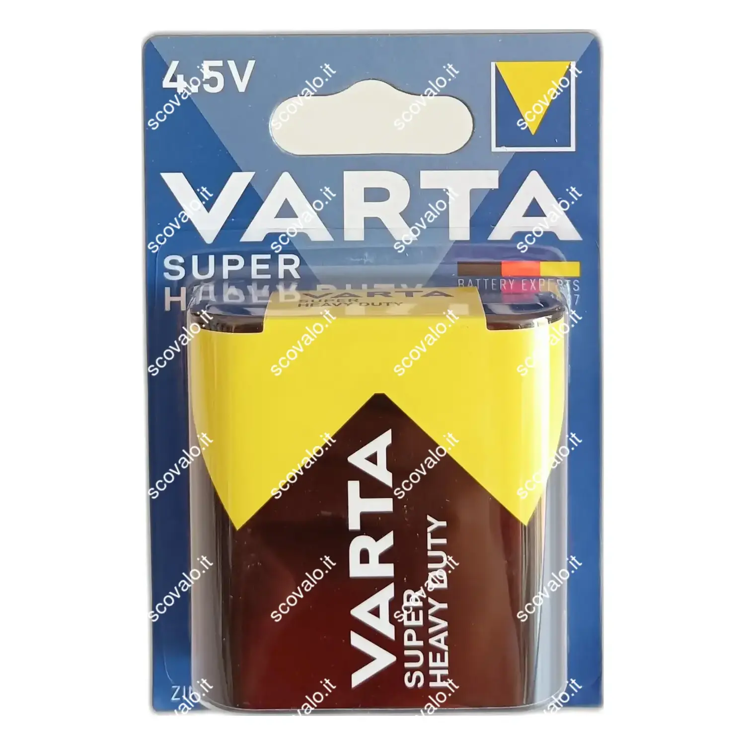 immagine batteria varta zinco carbone superlife pila 4,5 volt piatta