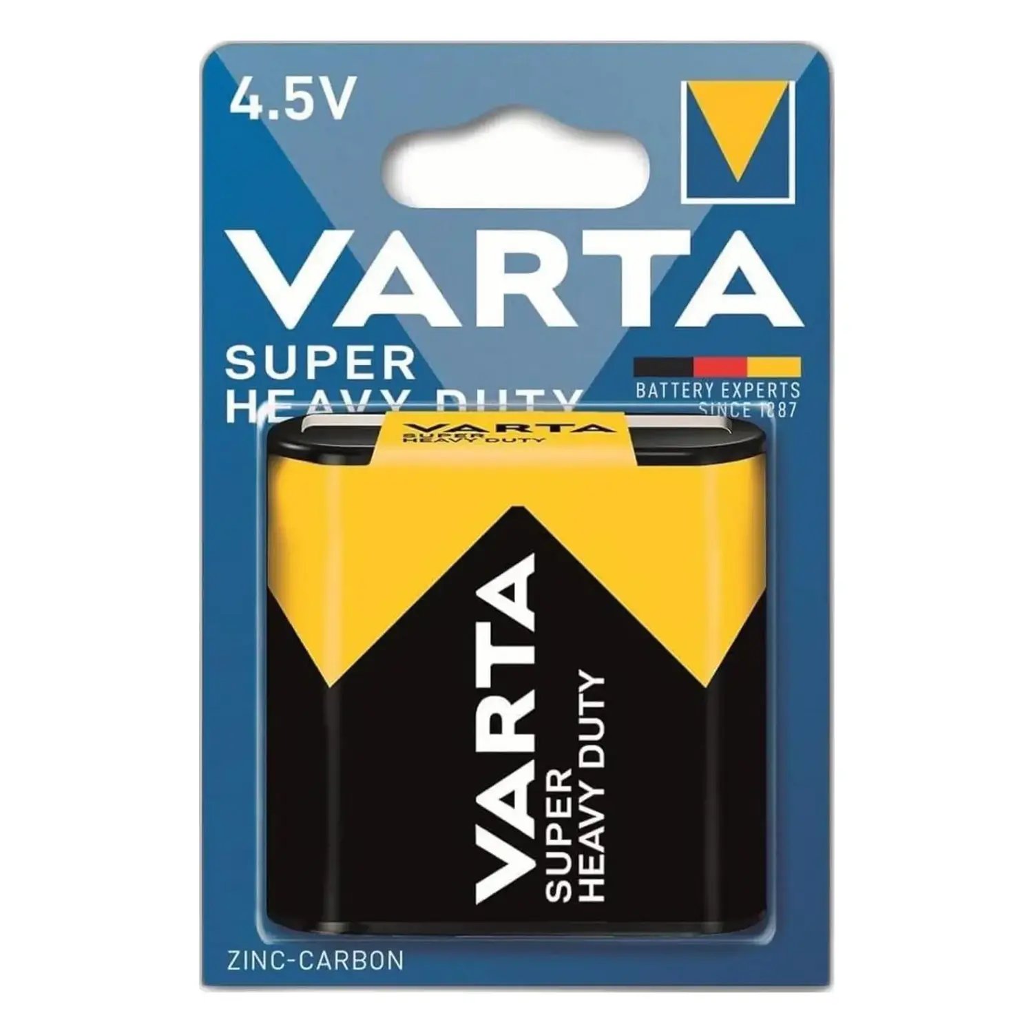 immagine batteria varta zinco carbone superlife pila 4,5 volt piatta