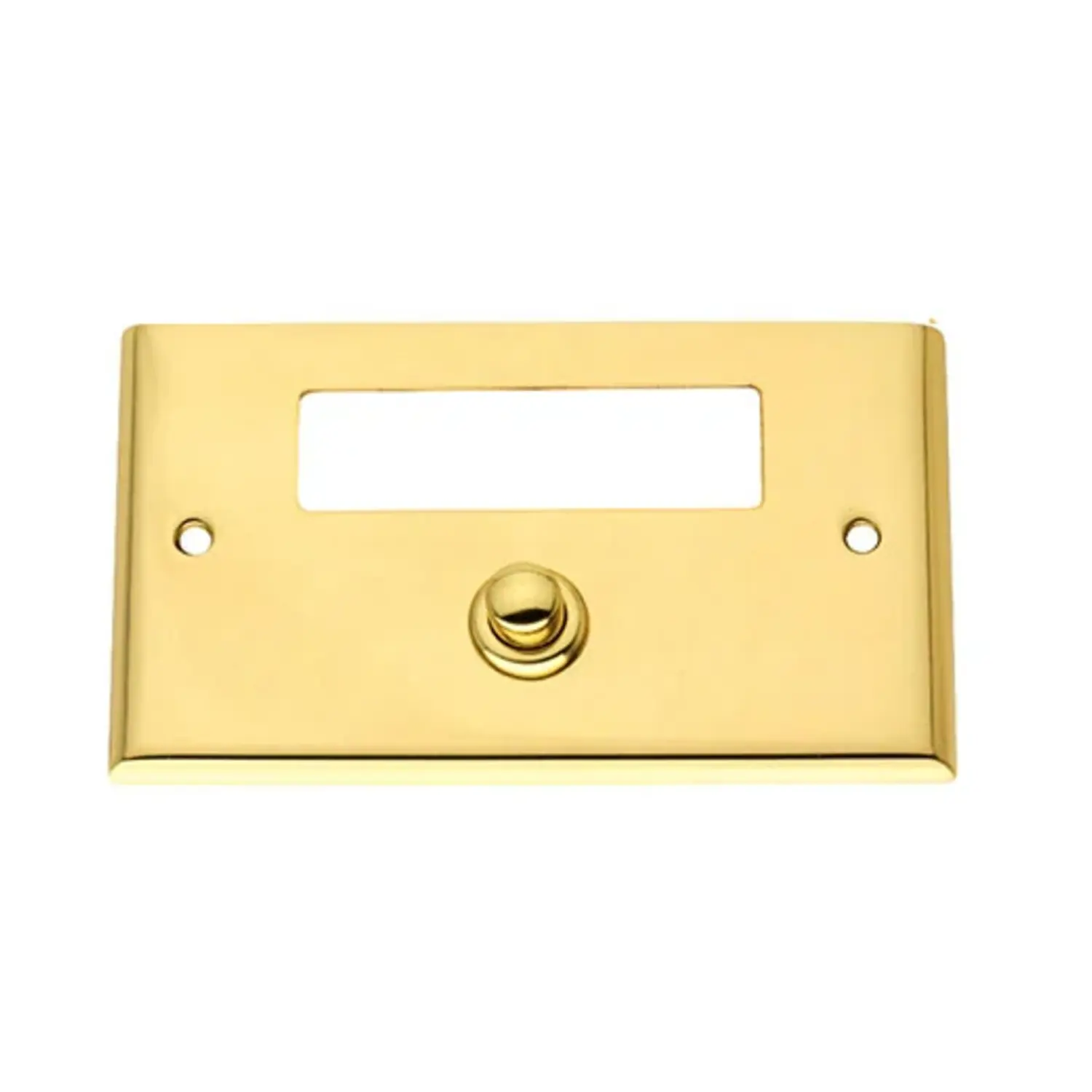 immagine del prodotto portanome pulsante portanome ottone oro lucido suoneria campanello cottali