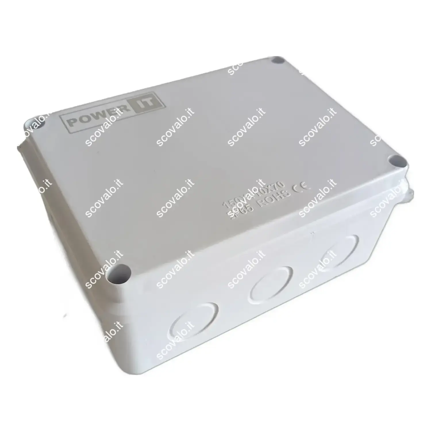 immagine cassetta scatola derivazione elettrica esterno stagna liscia 150x110x70mm ip65