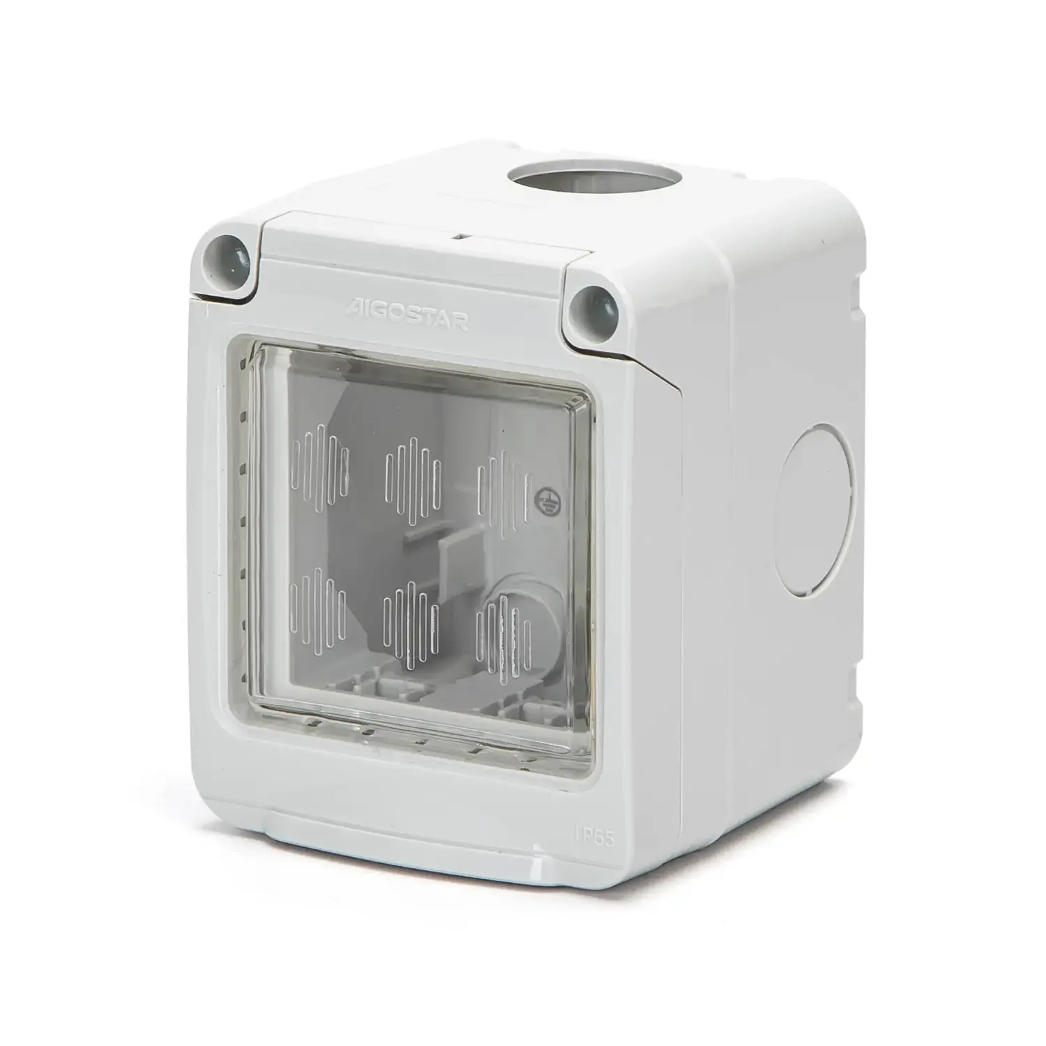immagine del prodotto cassetta elettrica stagna idrobox compatibile bticino matix 2 fori