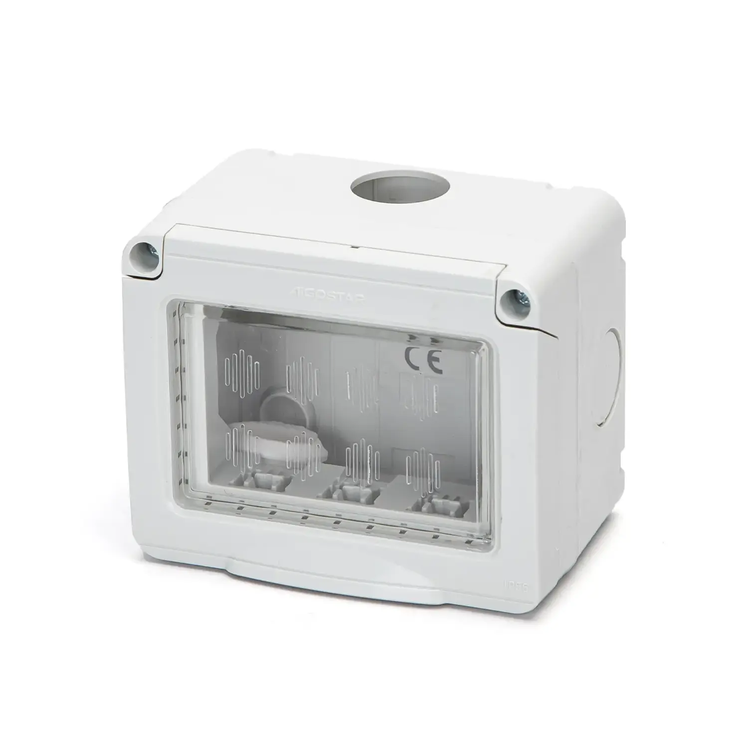 immagine cassetta elettrica stagna idrobox compatibile bticino matix 3 fori