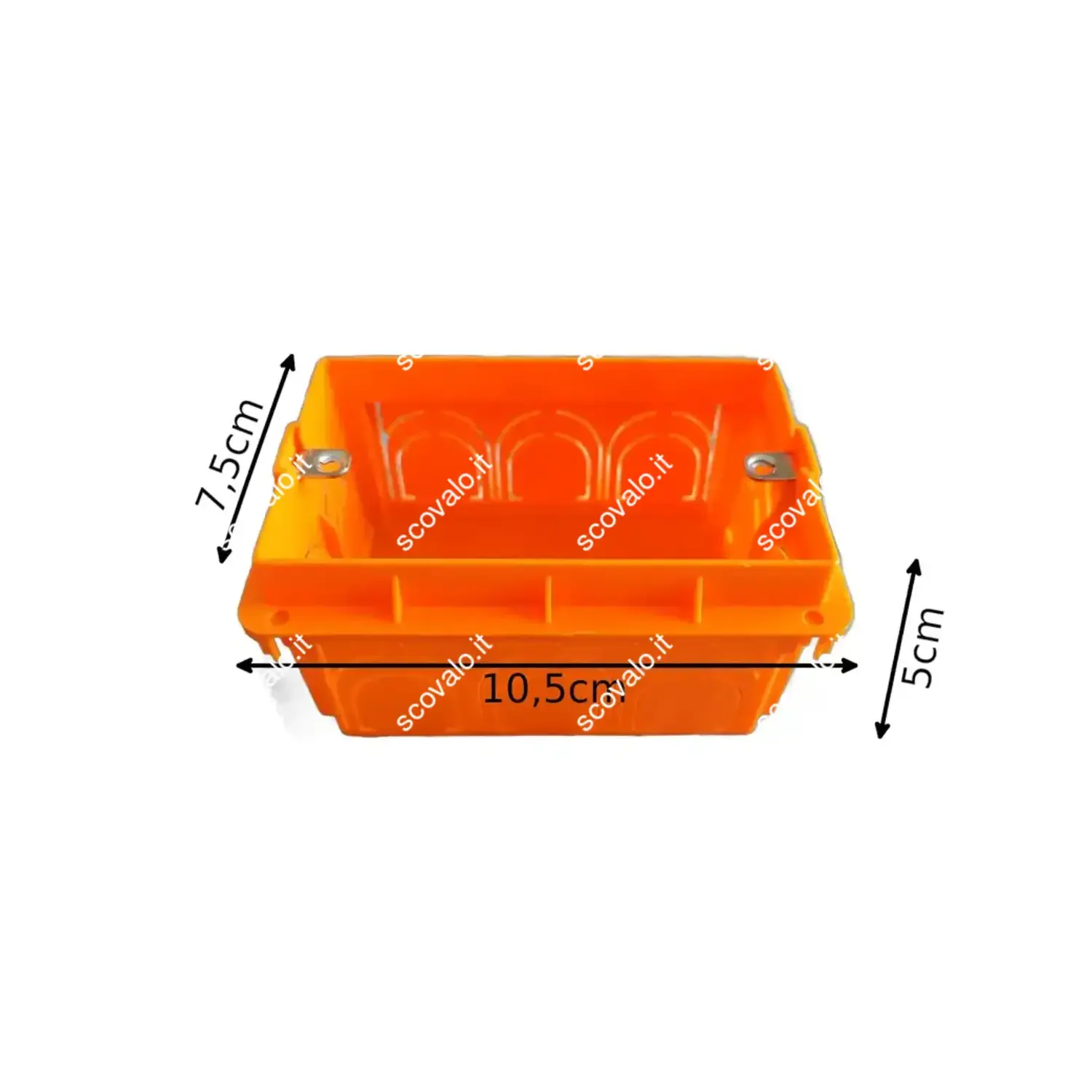 immagine cassetta portafrutti elettrica da incasso 503 3 fori