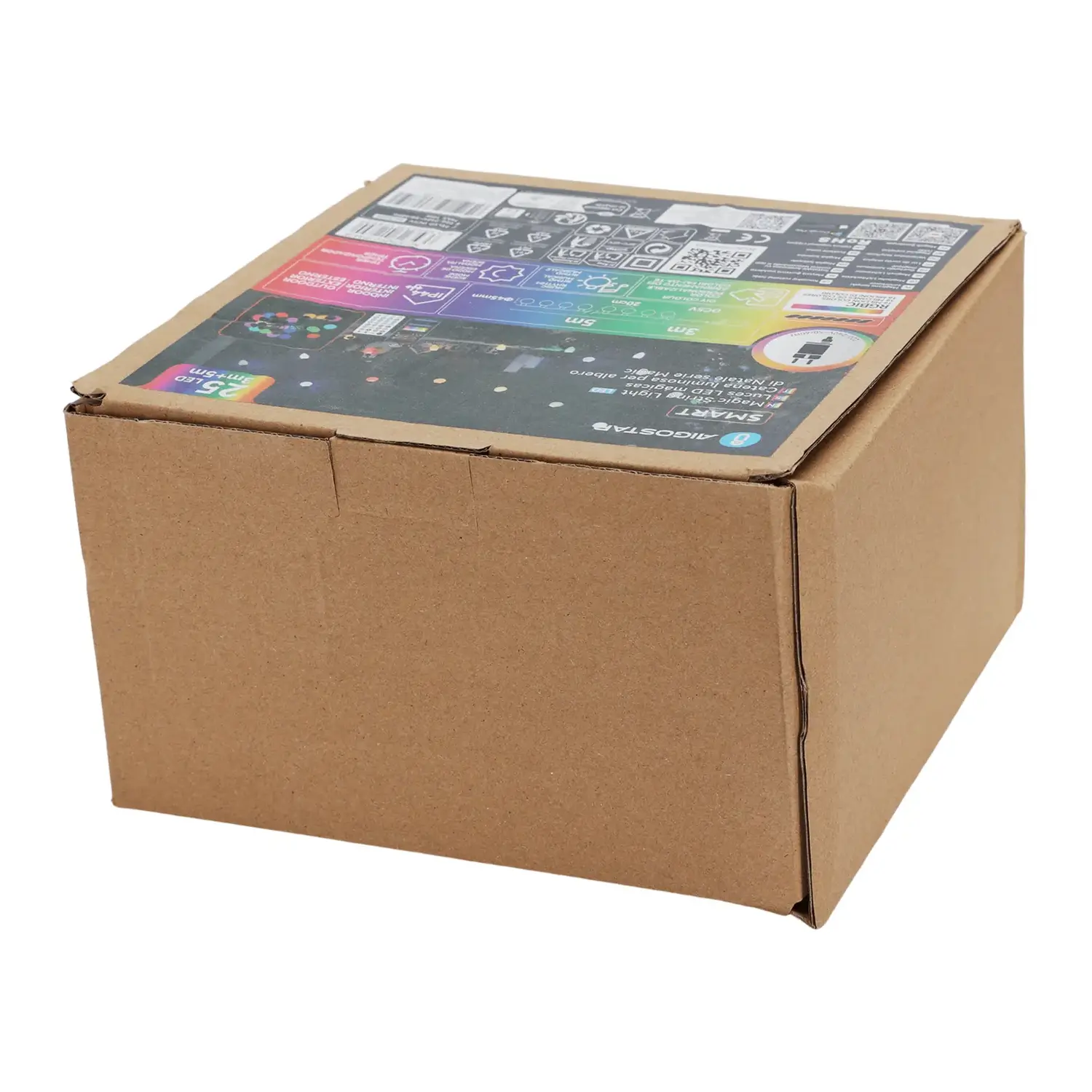 immagine Catena luminosa a basso voltaggio Bluetooth, luci bianco latte G45 RGBIC 5m