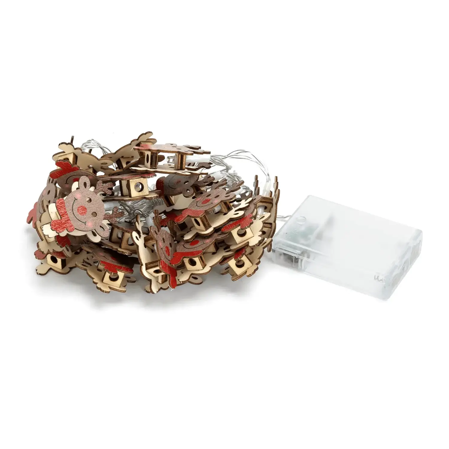 immagine Catena luminosa a batteria 3AA con luci a renna, luce calda, 3m ,IP20 Interno